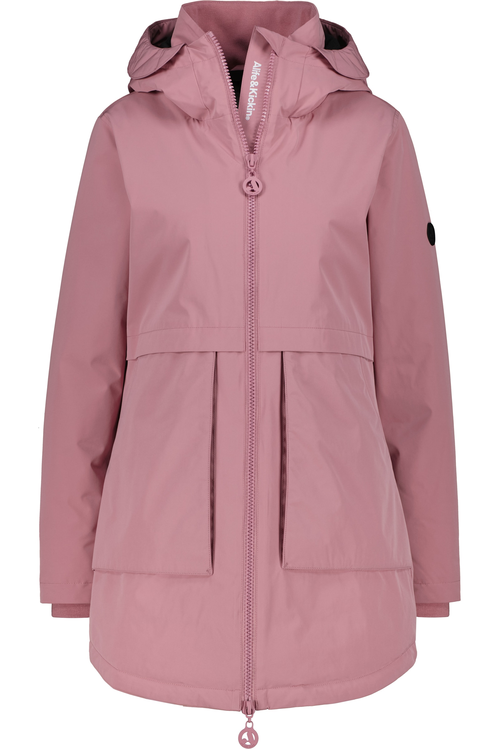 Alife & Kickin Winterjacke "Damen MaluAK A Winterjacke, Jacke" Kapuze am Stehkragen, Zwei-Wege-Reißverschluss, Regular Fit