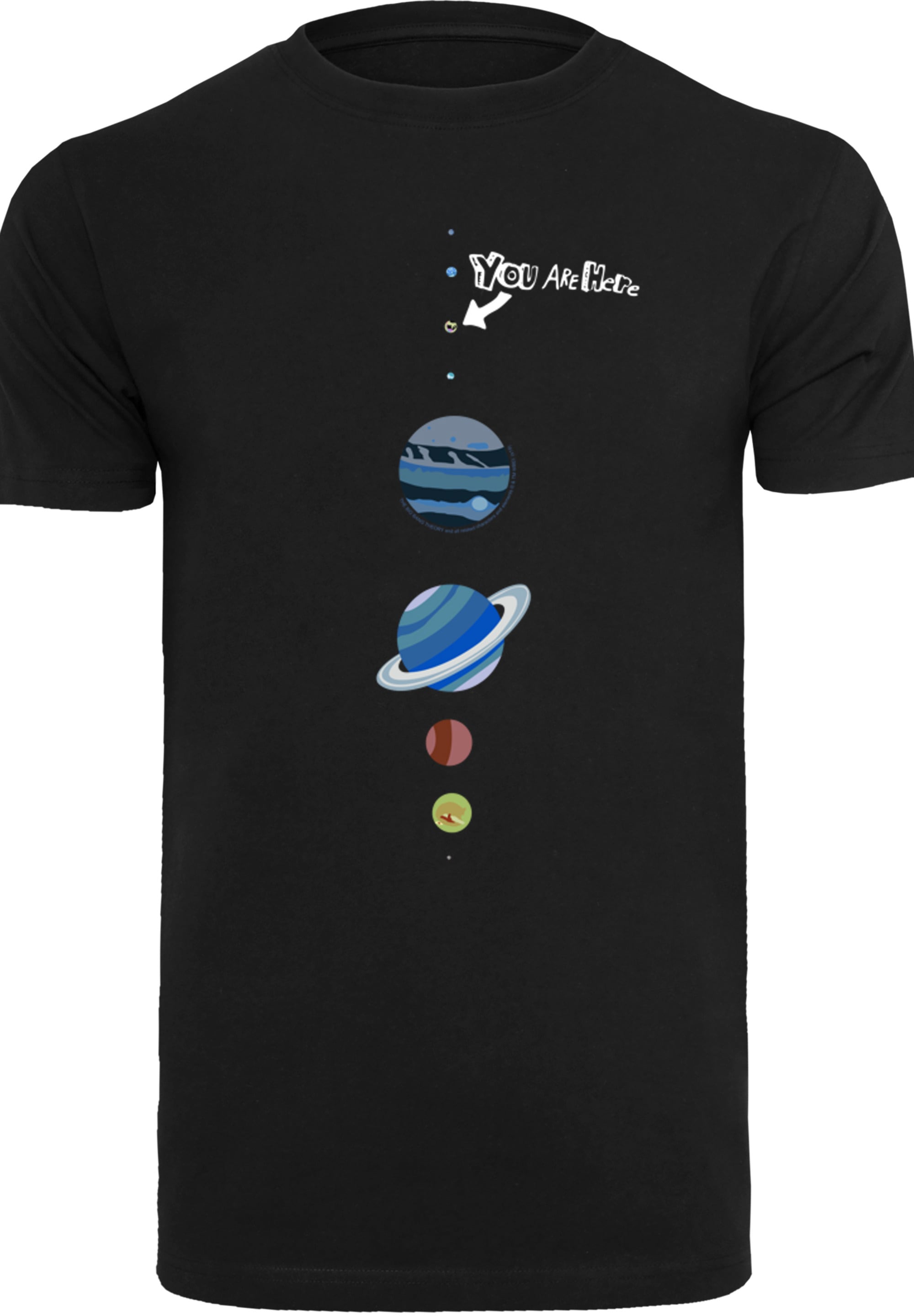 F4NT4STIC T-Shirt »Big Bang Theory You Are Here«, Herren,Premium Merch,Regular-Fit,Basic,Bedruckt
