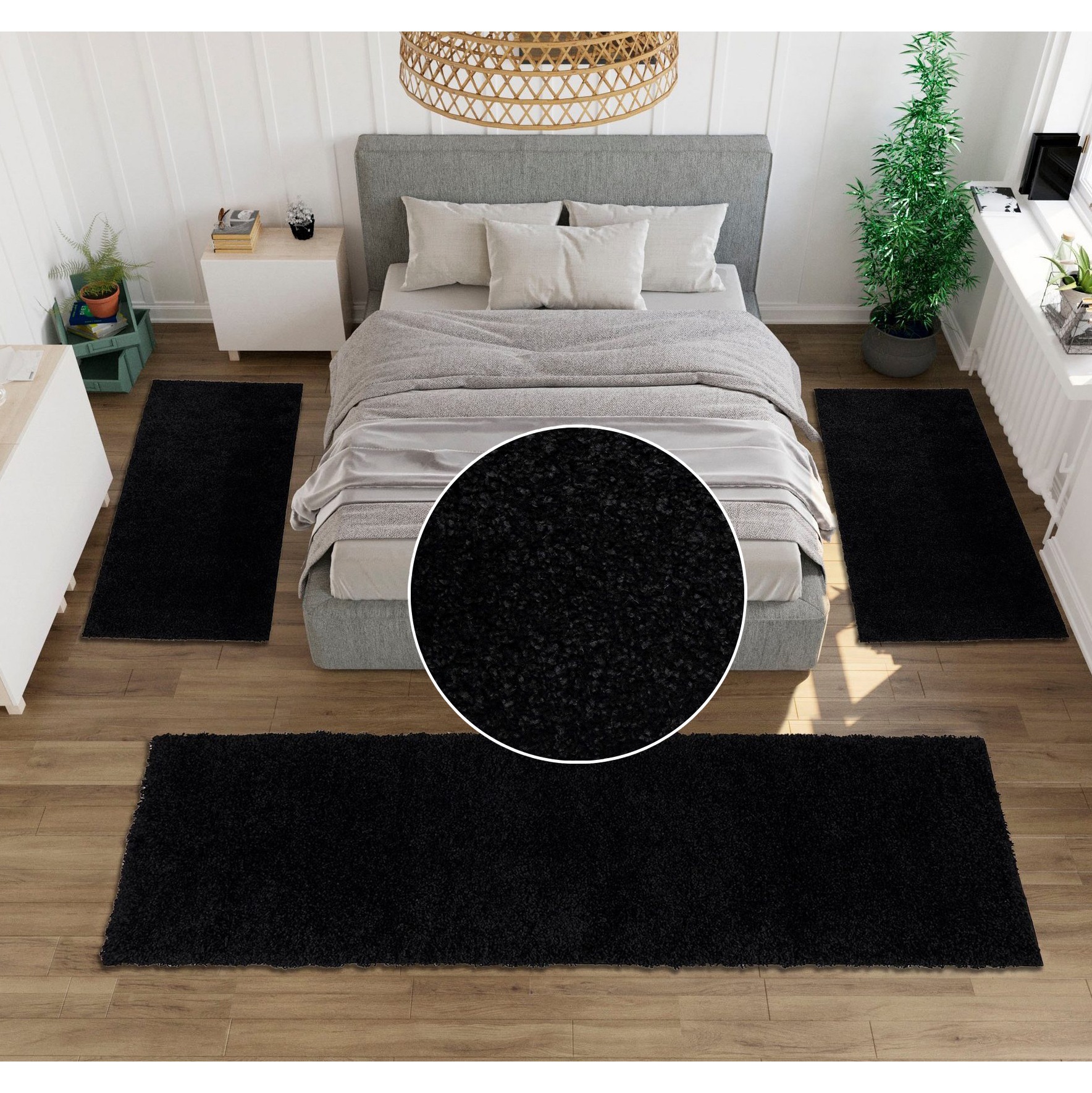 OTTO home Bettumrandung "Shaggy 30" Höhe 30 mm 3 tlg. gewebt, 2- oder 3-tei günstig online kaufen