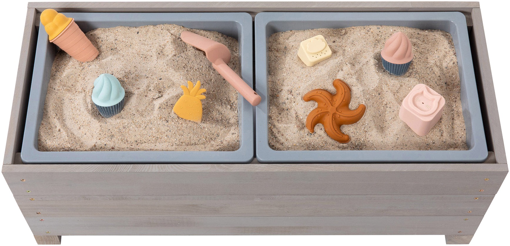 MUDDY BUDDY® Sandkasten »Sandkasten & Kindersitzbank Discoverer« Dieses Produkt besteht aus FSC®-zertifiziertem Material.