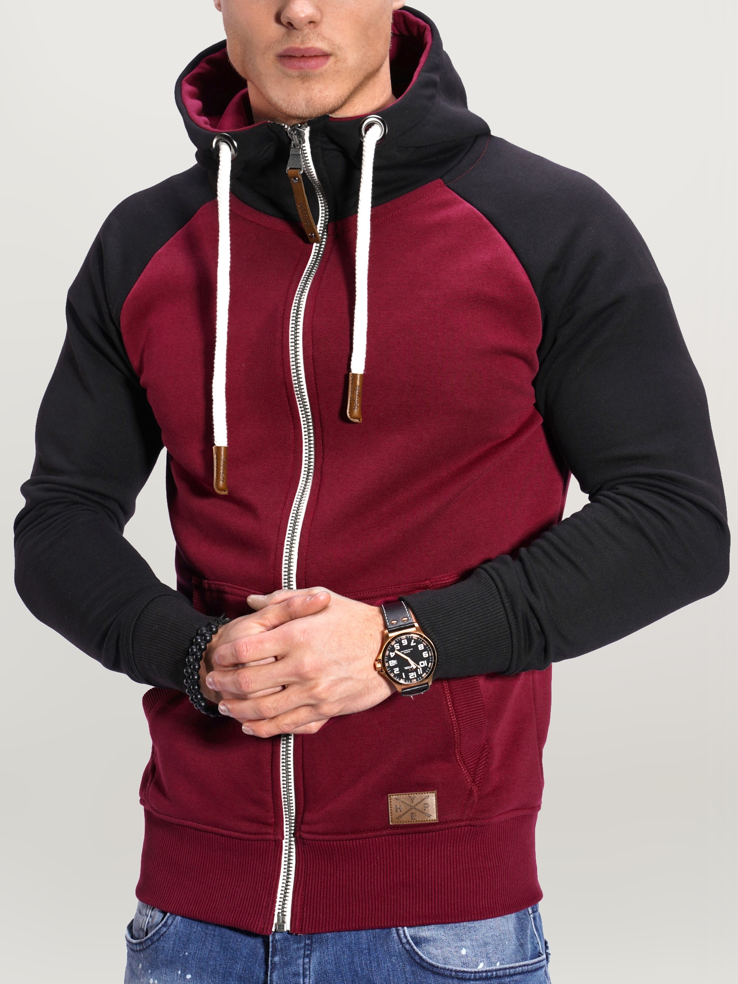 behype Sweatjacke "RAGLAN", mit Raglan-Ärmeln