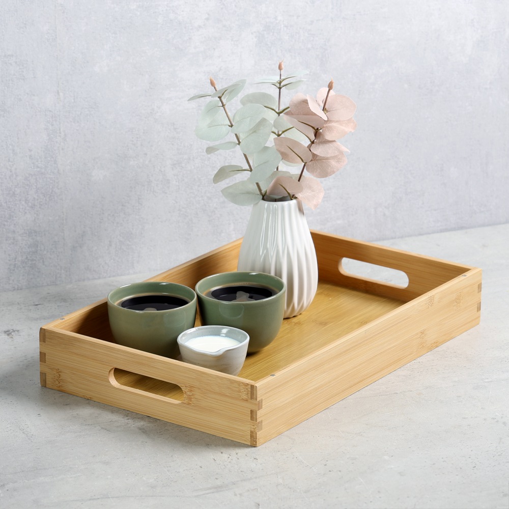 KESPER® Servierbrett »Couchbar, Bambus, FSC« mit entnehmbaren Metallschalen