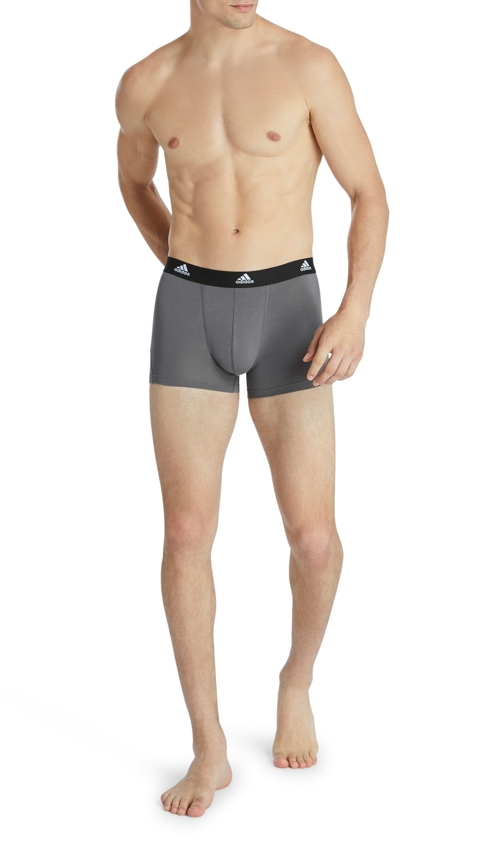 adidas Sportswear Boxer »"Active Flex Cotton"«, (3er-Pack), mit weicher Nahtverarbeitung und tonalem Logo