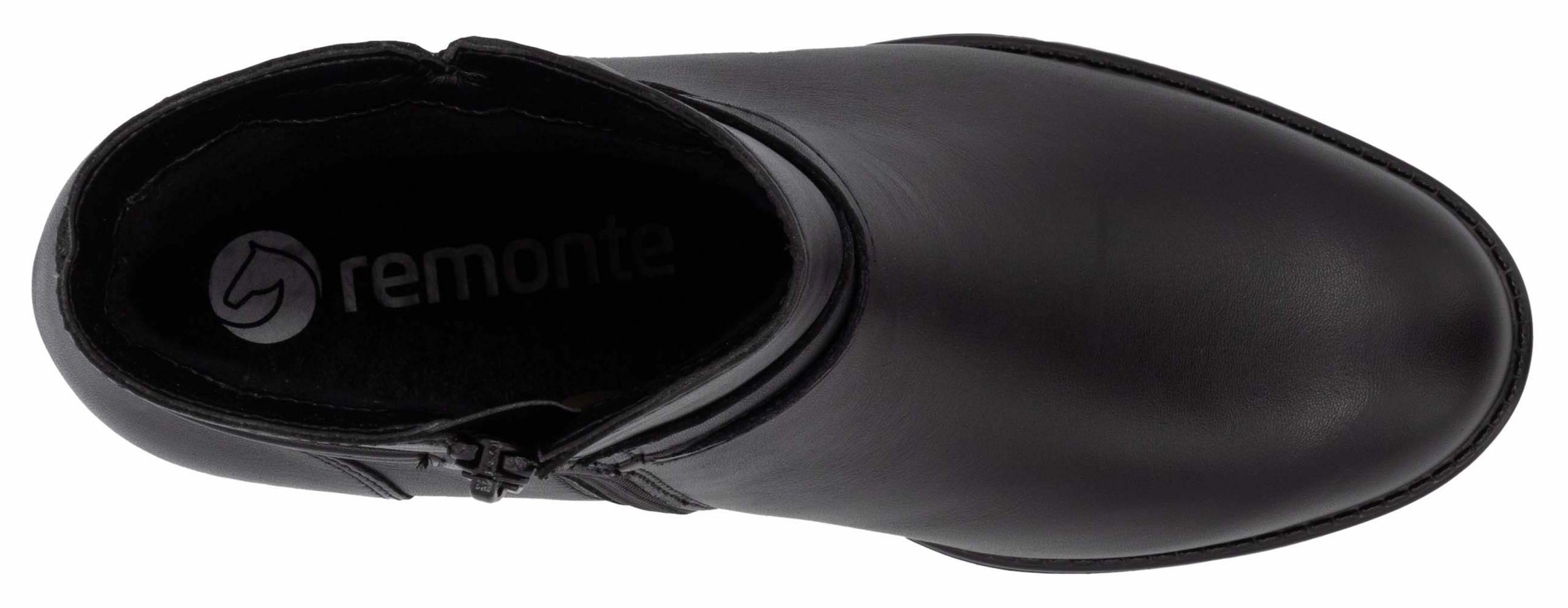 Remonte Stiefelette, Blockabsatz, Herbstmode, Businessschuh mit Innenreißverschluss