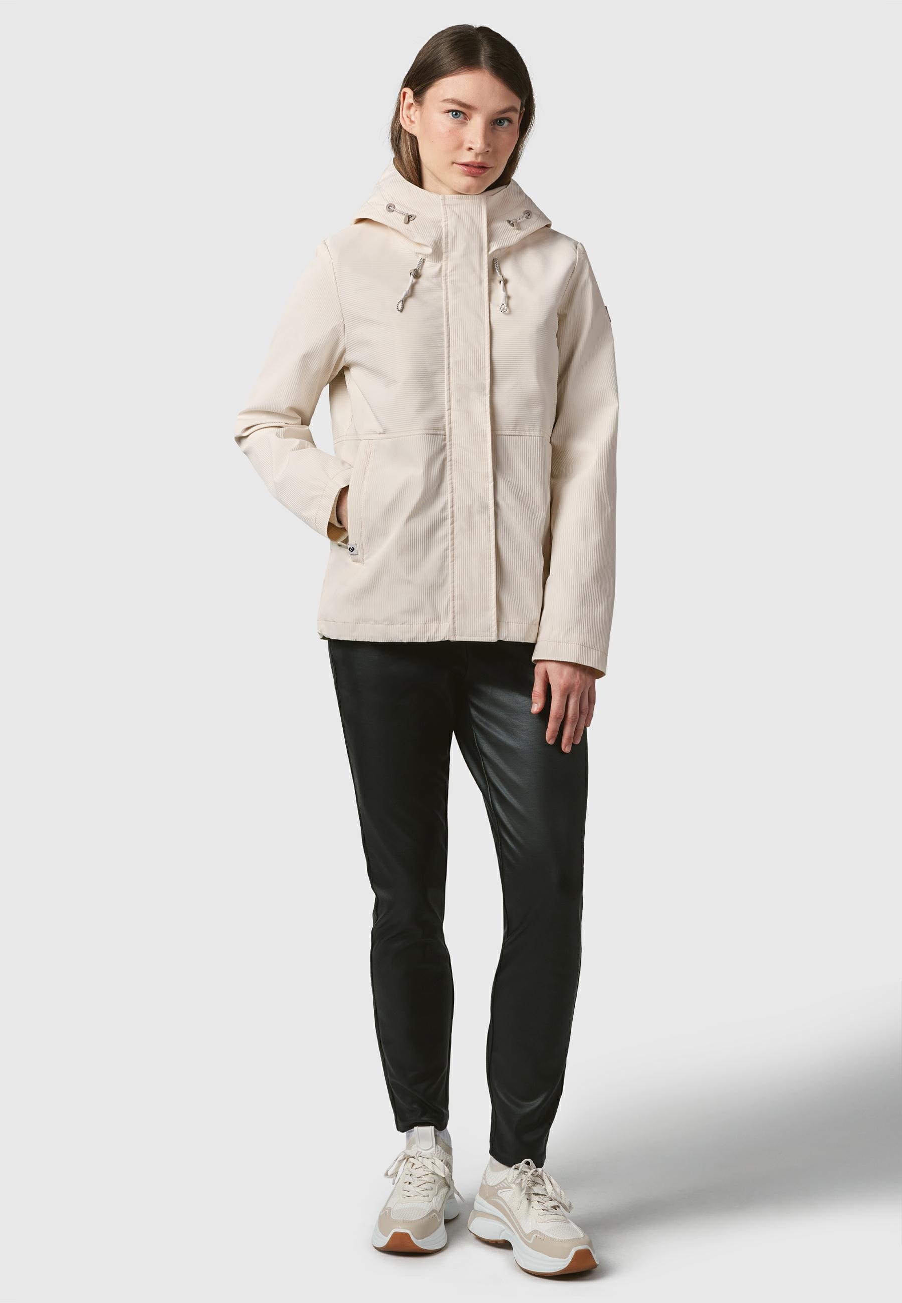 Ragwear Outdoorjacke »Sunniva B«, mit Kapuze, Übergangsjacke wasserdicht mit feiner Rillenstruktur