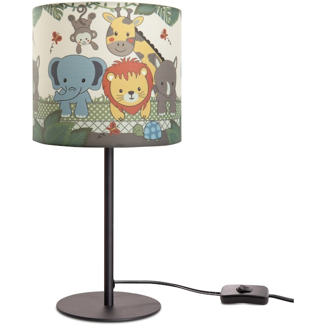 Paco Home Tischleuchte »Diamond 634«, 1 flammig-flammig, Kinderlampe LED  Kinderzimmer Lampe Dschungel-Tiere, Tischleuchte E14 im Sale | BAUR