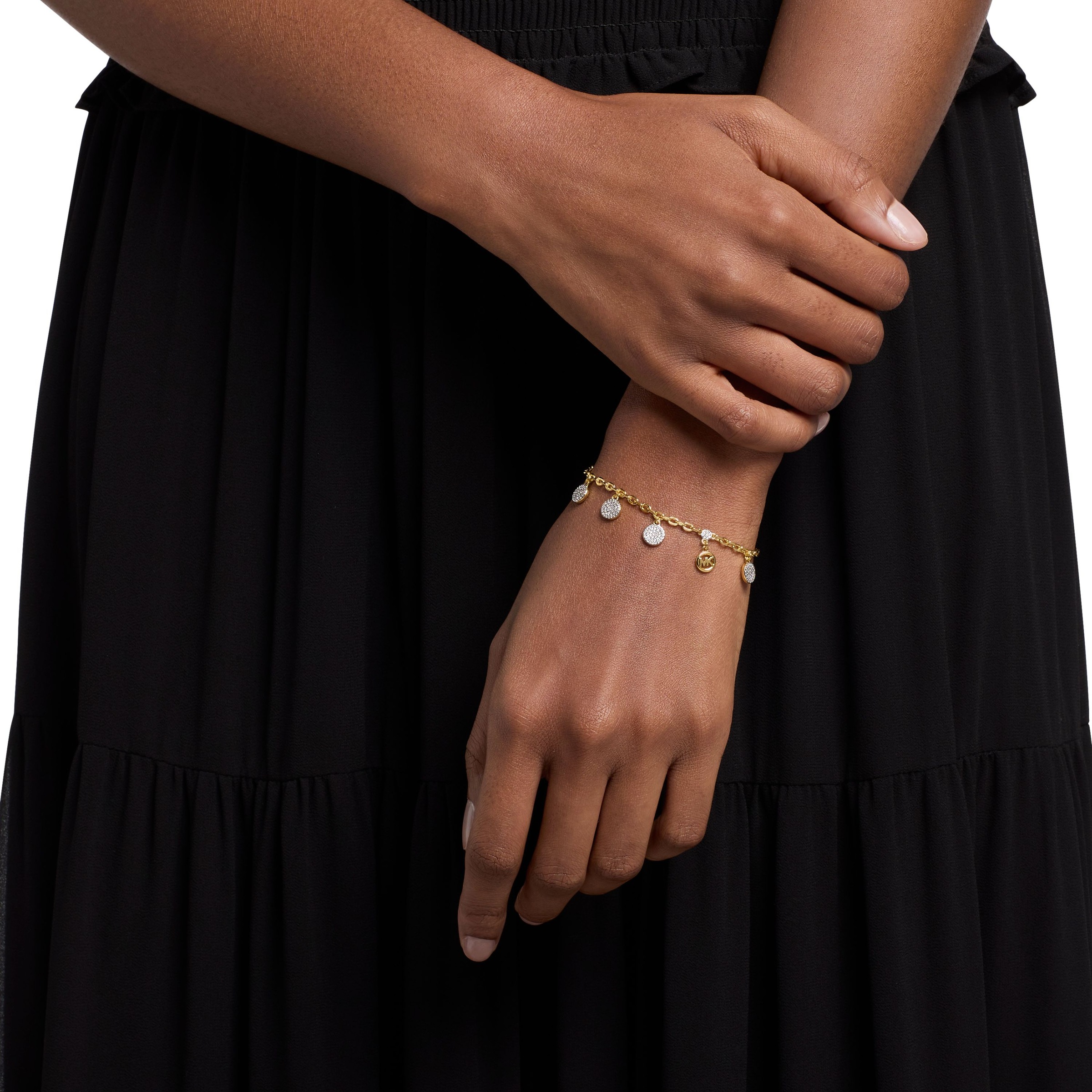 MICHAEL KORS Armband »Schmuck Geschenk Metall Armschmuck Armkette Premium« mit Zirkonia (synth.)