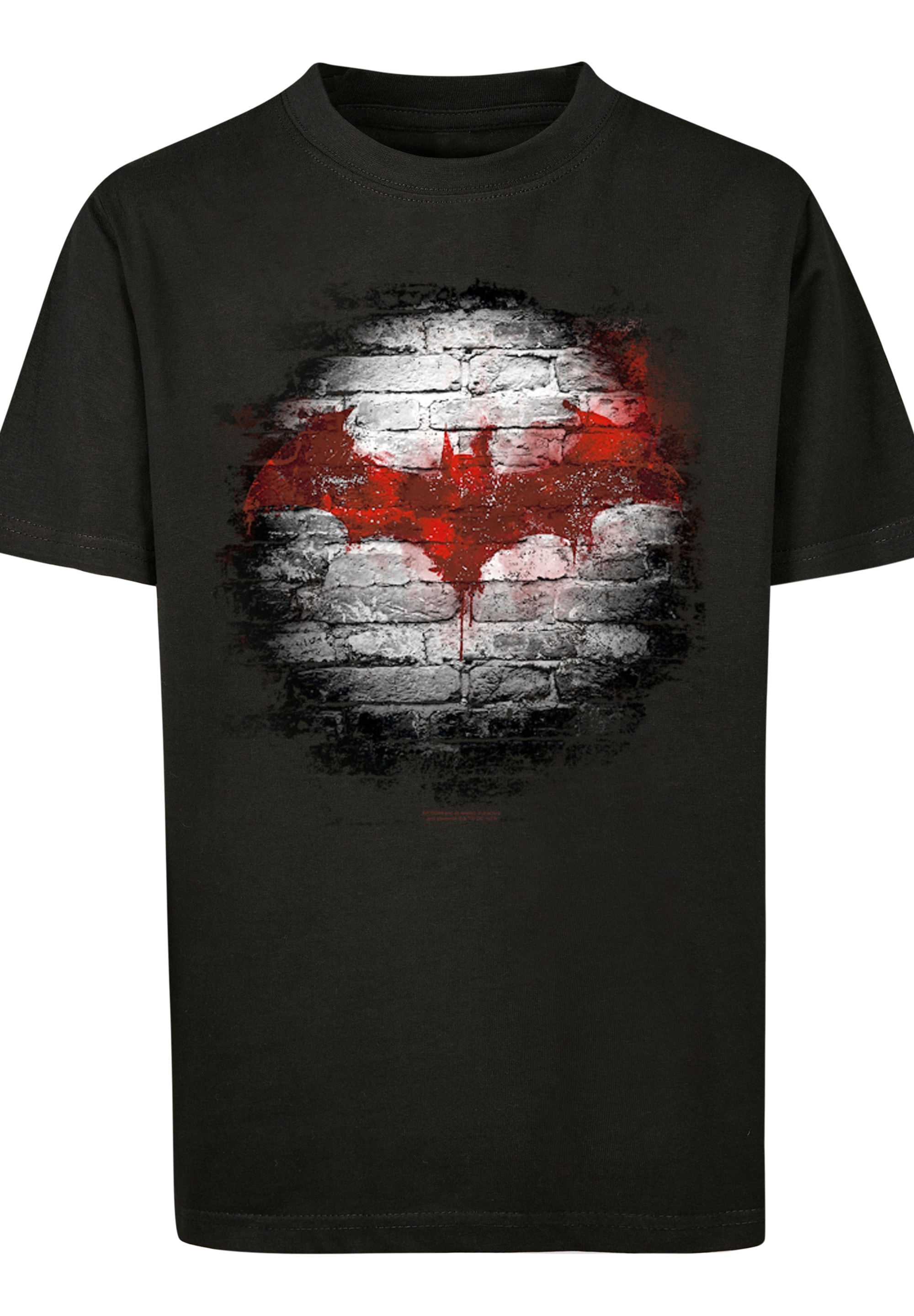 F4NT4STIC Kurzarmshirt »F4NT4STIC Kinder Batman Logo Wall with Kids Basic Tee«, (1 tlg.)