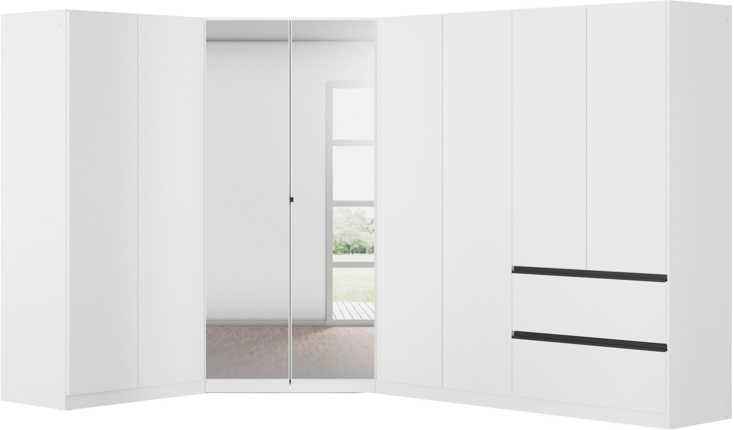 rauch Schrank-Set "Kleiderschrank Schrank Garderobe Wäscheschrank COSTA Größe 208x298 cm" Set, in 3 Ausstattungen BASIC/CLASSIC/PREMIUM, 3 Stk. tlg.