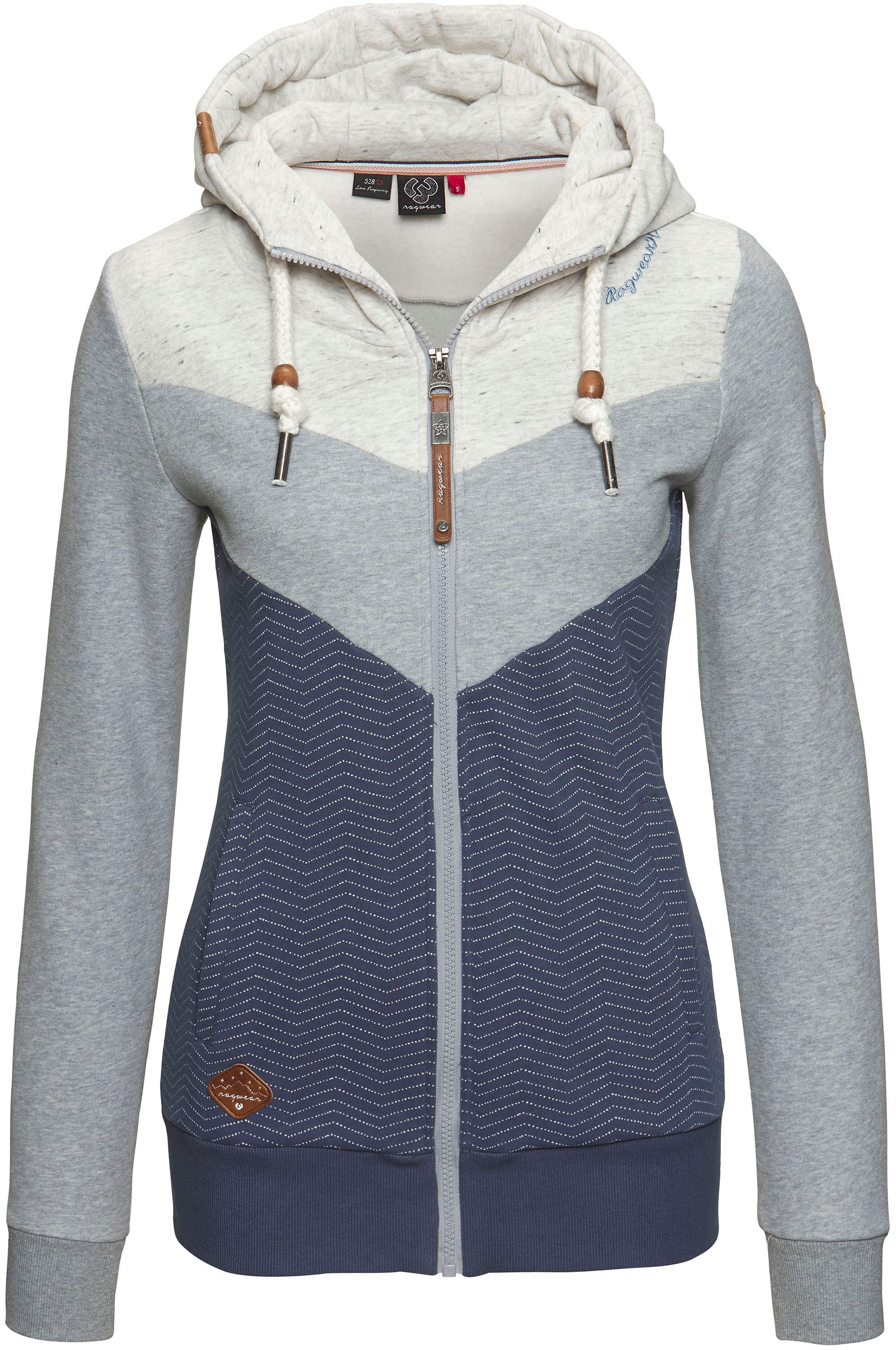 Ragwear Sweatjacke "TREGA ZIP O", im Colorblocking-Design günstig online kaufen