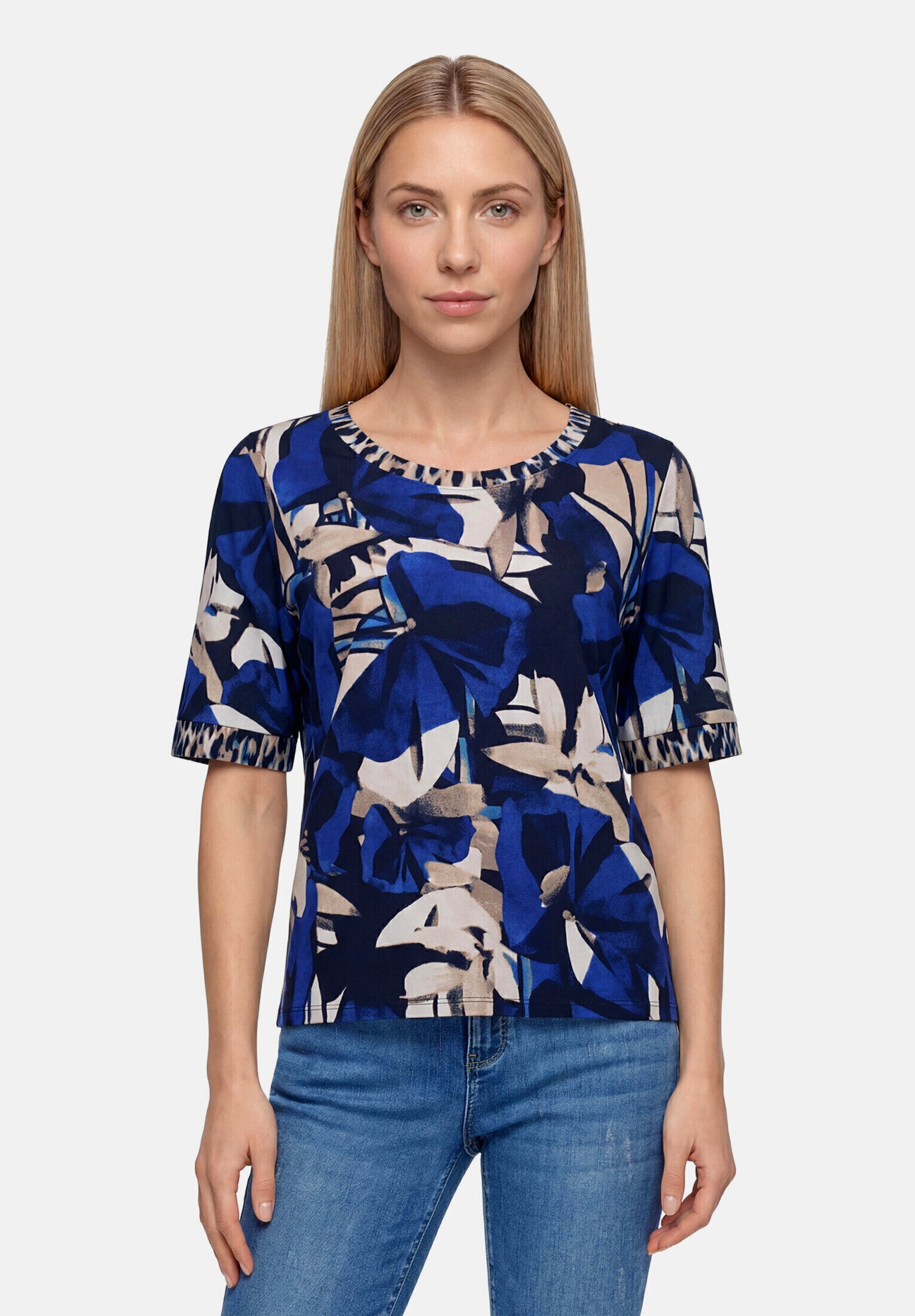 Betty Barclay Kurzarmshirt »Damen mit Seitenschlitzen« 1