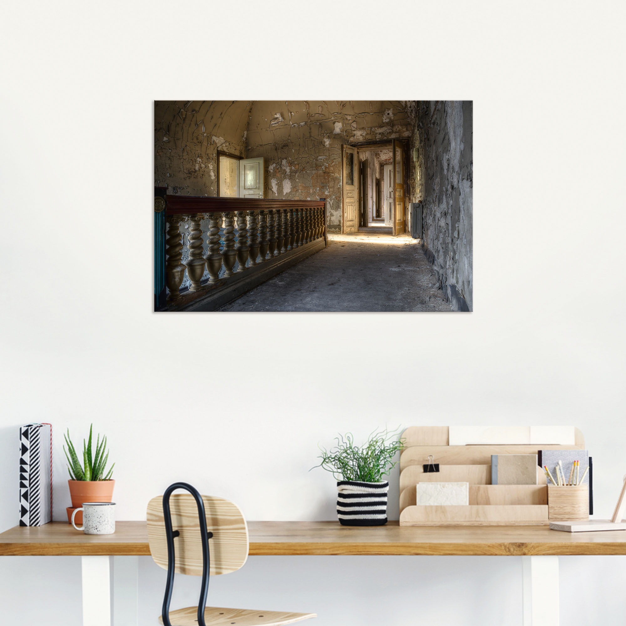 Artland "Lost Place - Gang mit Sonnenschein" Fenster & Türen 1 Stk. tlg. al günstig online kaufen