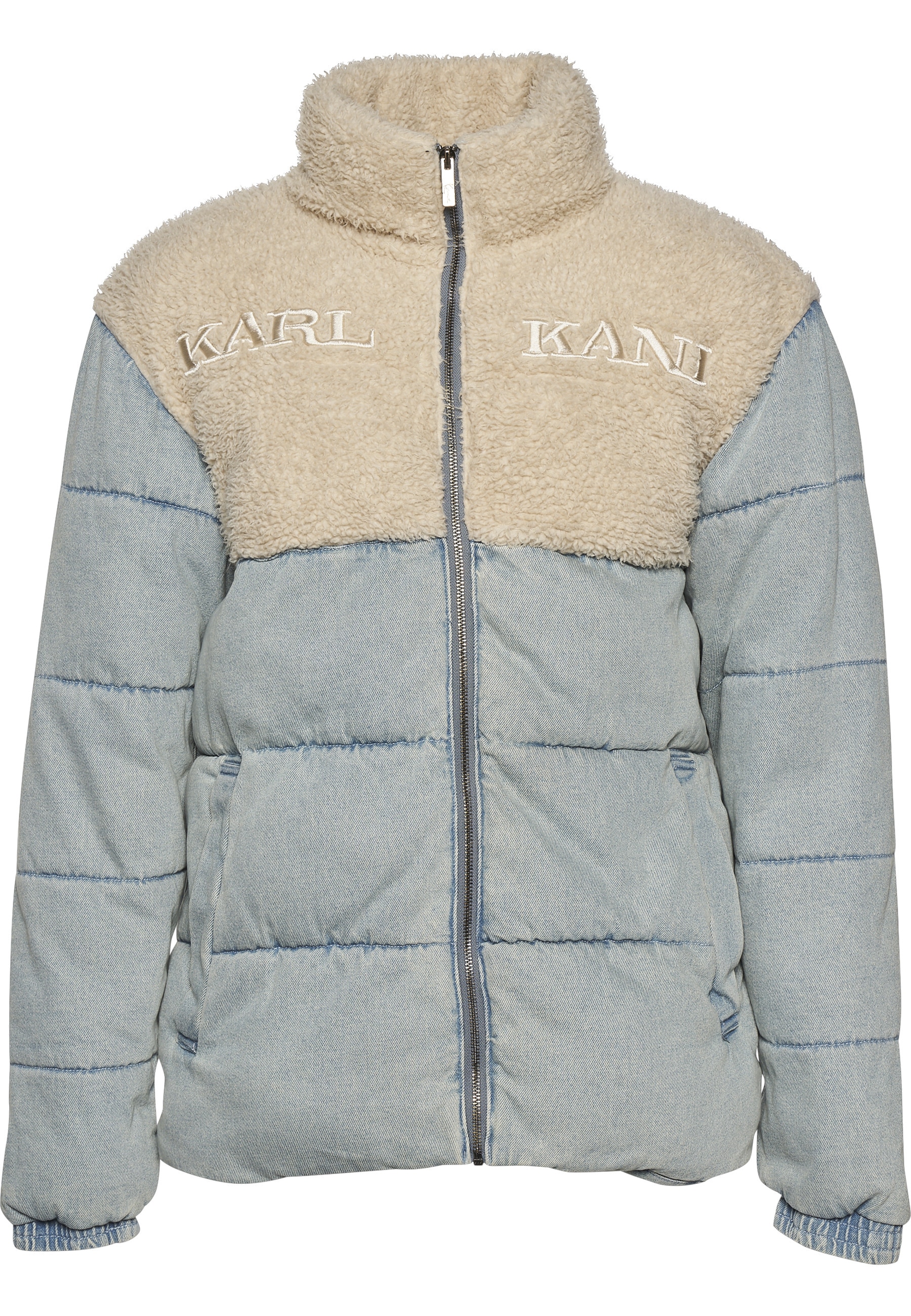 Karl Kani Winterjacke "Karl Kani Herren KM234-036-1 KK Retro Denim Teddy Pu günstig online kaufen