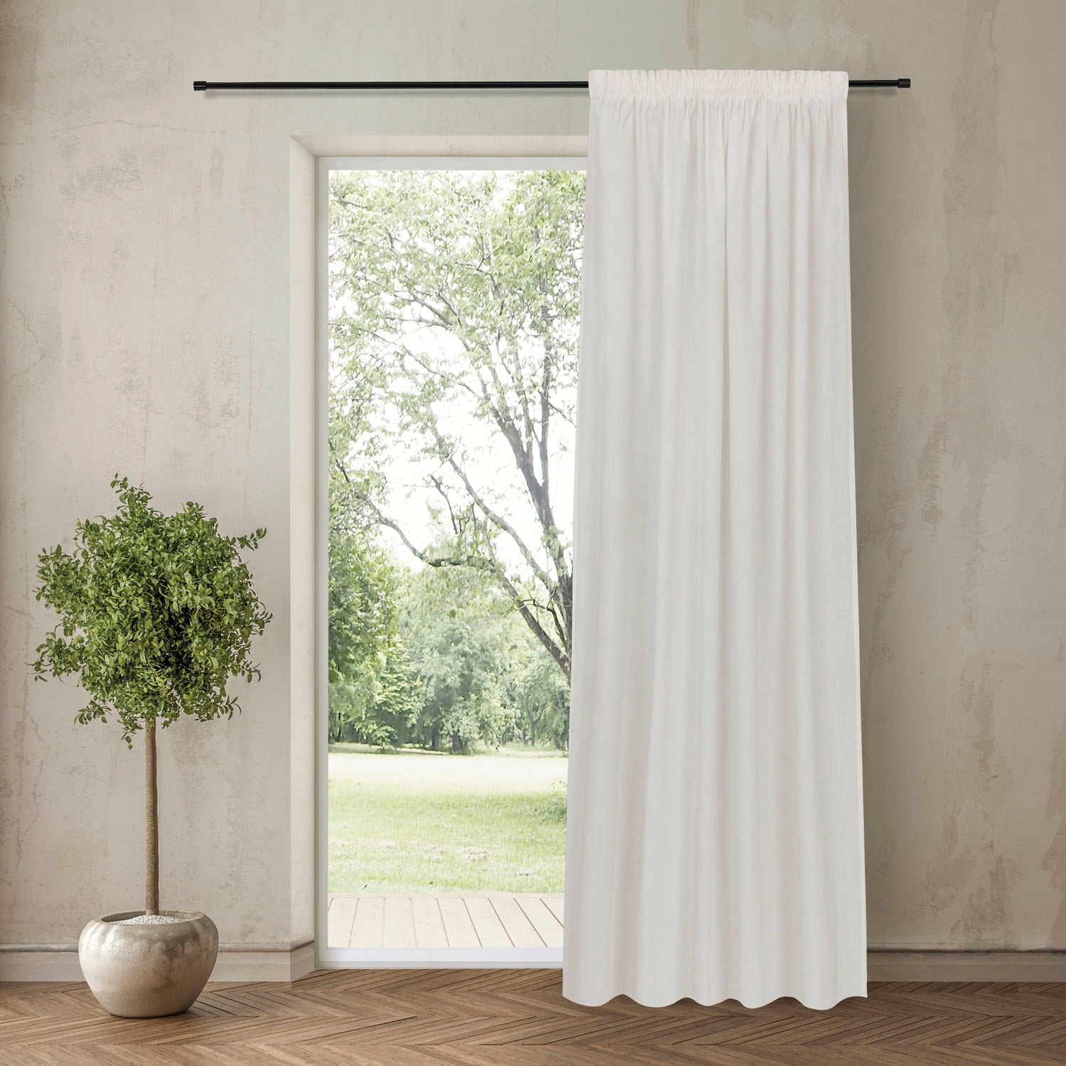 Feel of Nature Gardine "Torben" Kräuselband 1 Stk. tlg. HxB: 245x140 günstig online kaufen