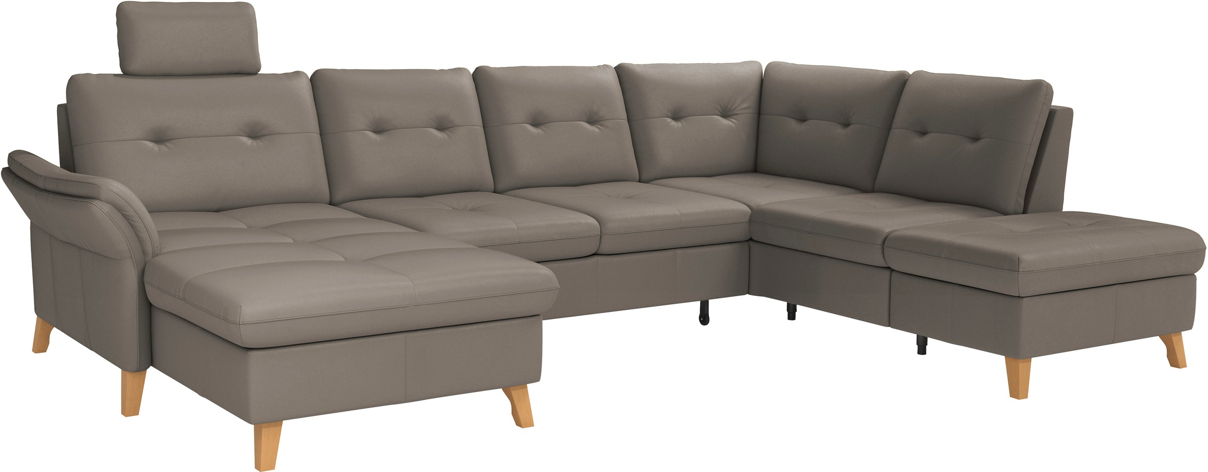 sit&more Wohnlandschaft »Göteborg«, inkl. Sitztiefenverstellung, wahlweise mit Bettfunktion & Bettkasten
