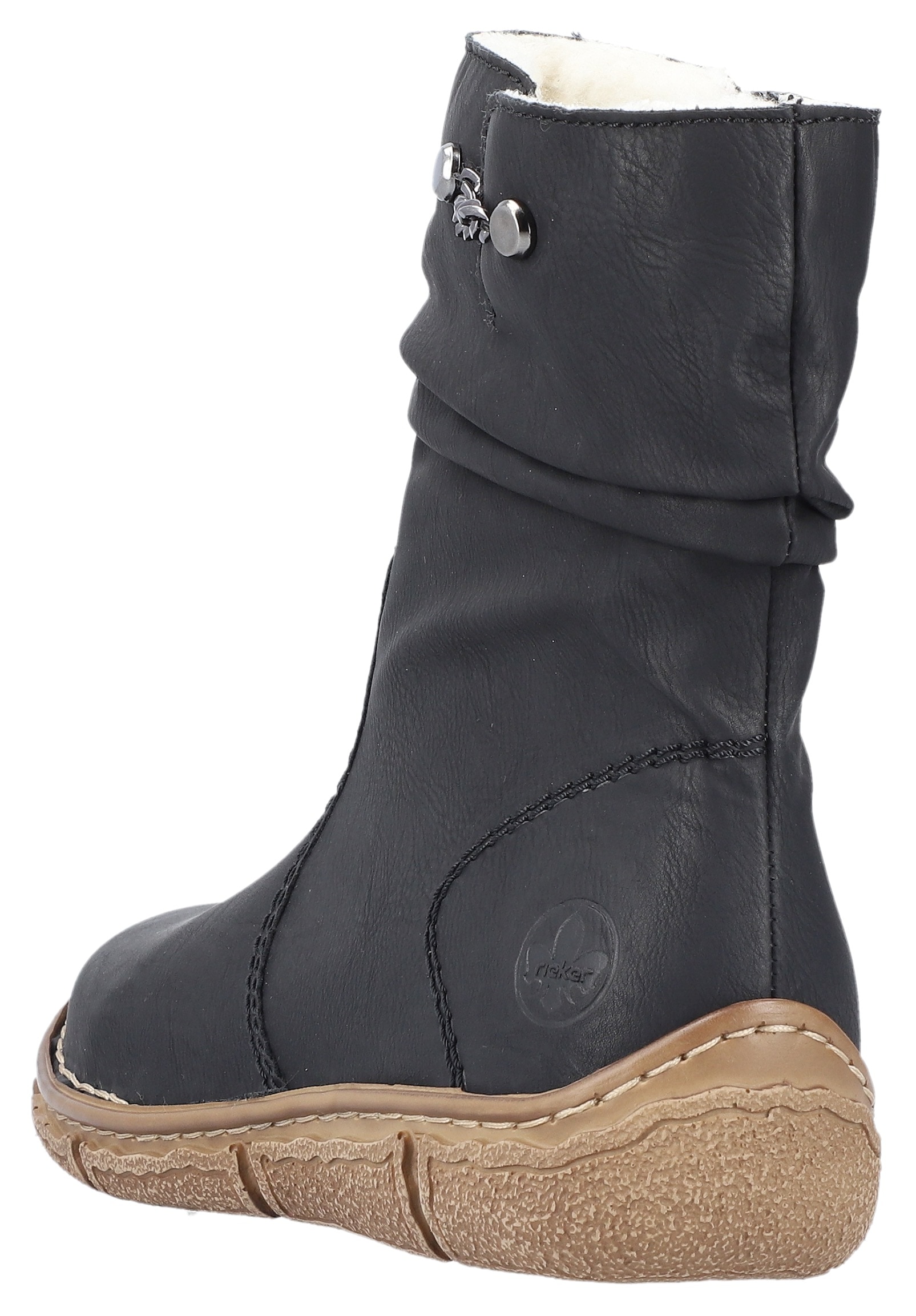Rieker Winterboots, mit kontrastfarbener Rahmennaht