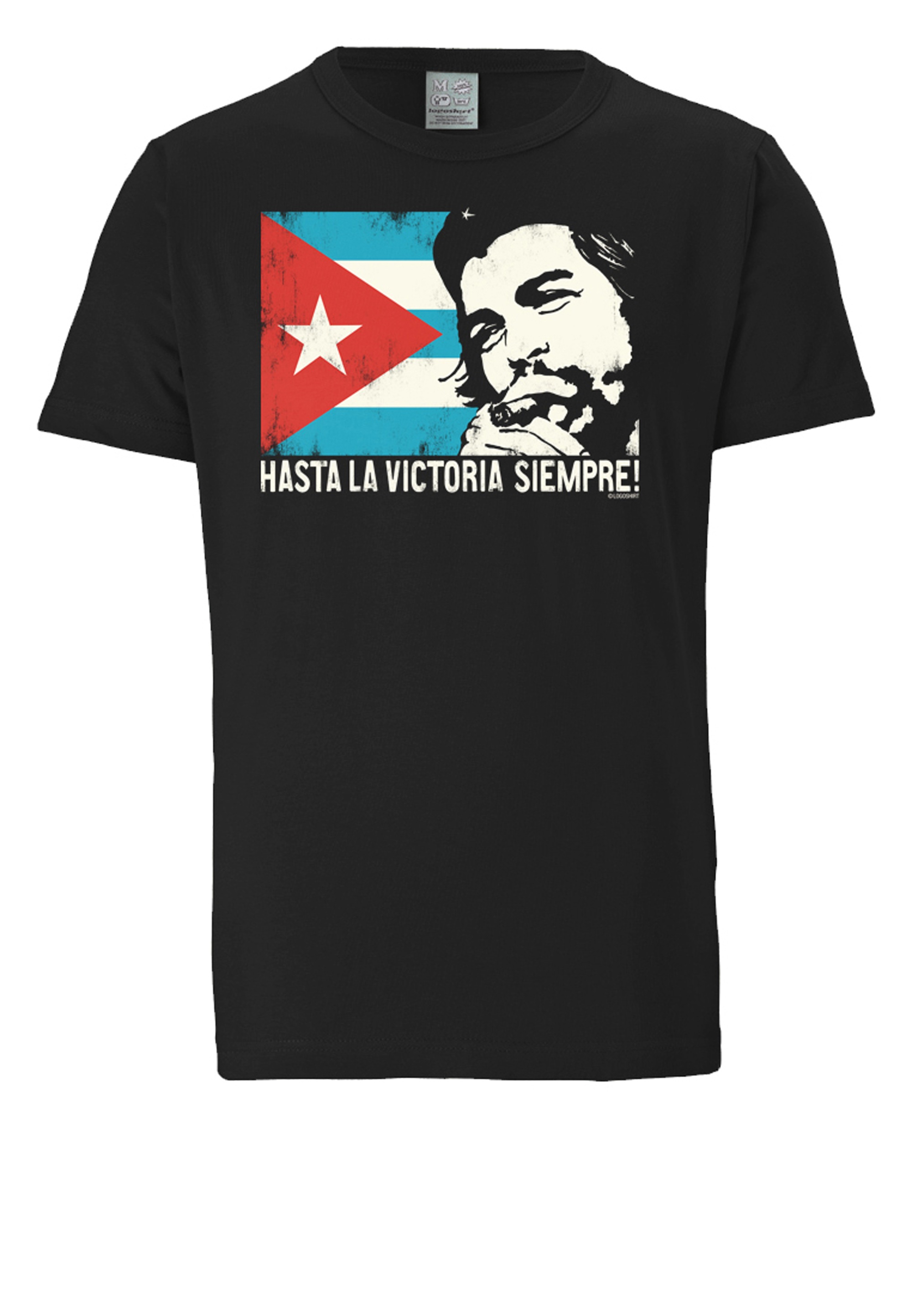 Thumbnail - LOGOSHIRT T-Shirt "Che Guevara - Cuban Flag" mit lizenziertem Print