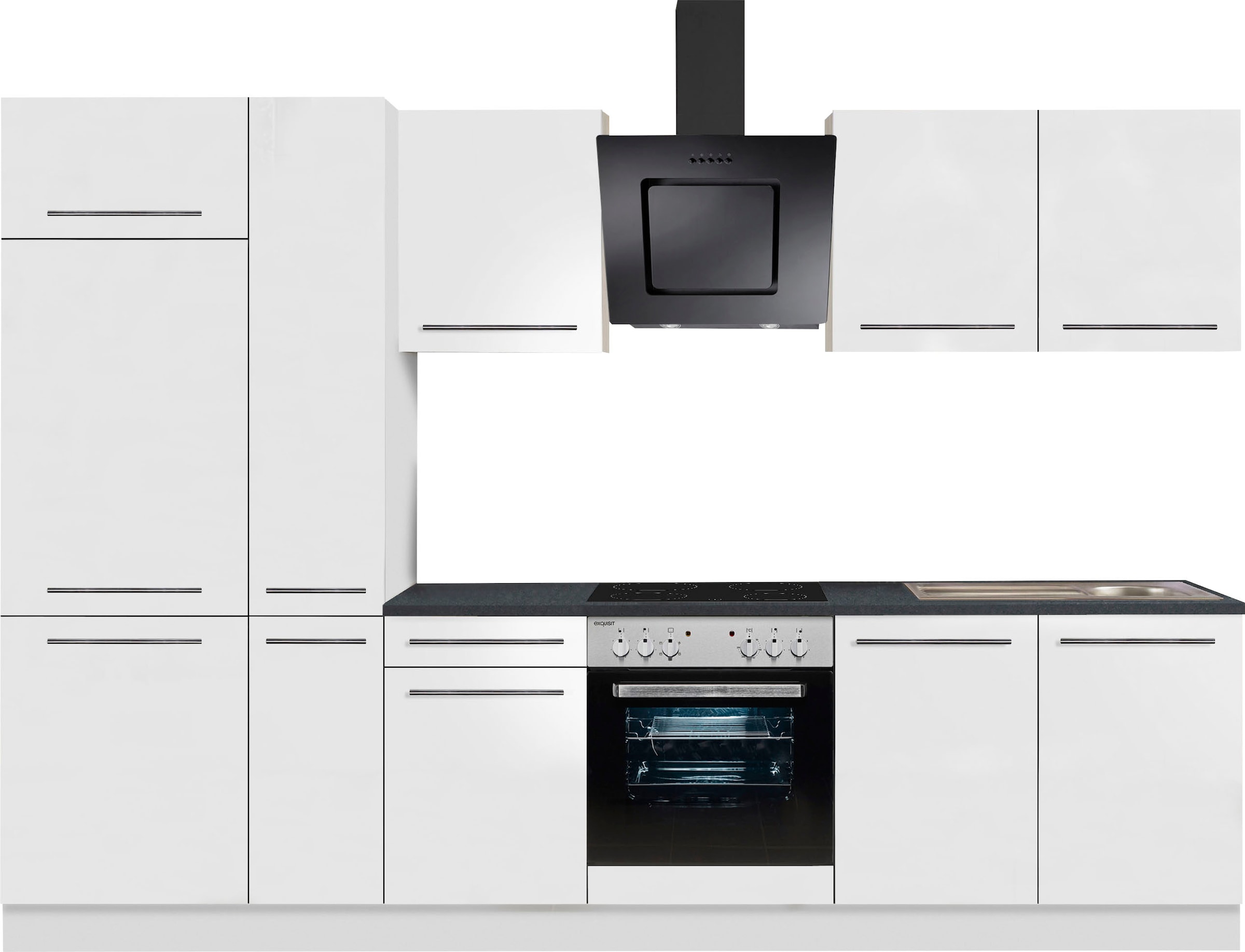 OPTIFIT Küchenzeile »Bern«, mit E-Geräten, Breite 270 cm, höhenverstellbare  Füße, gedämpfte Türen kaufen | BAUR