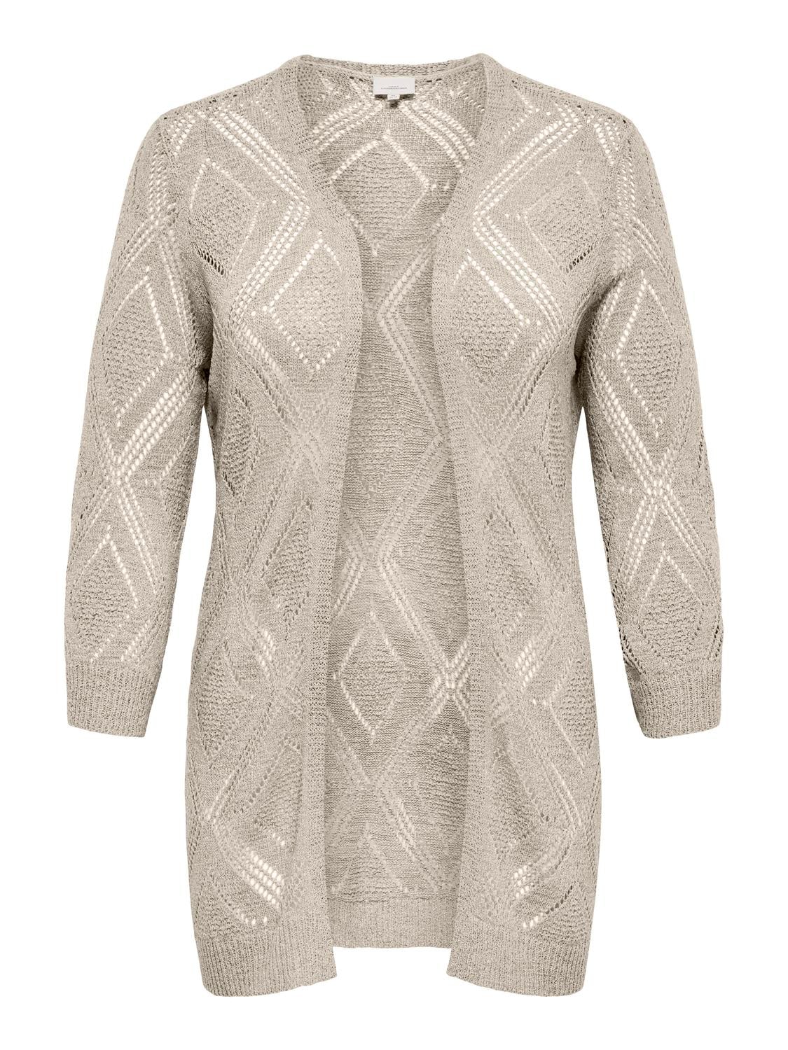 ONLY CARMAKOMA Strickjacke "CARPAMELA 4/5 OPEN CARDIGAN KNT" günstig online kaufen