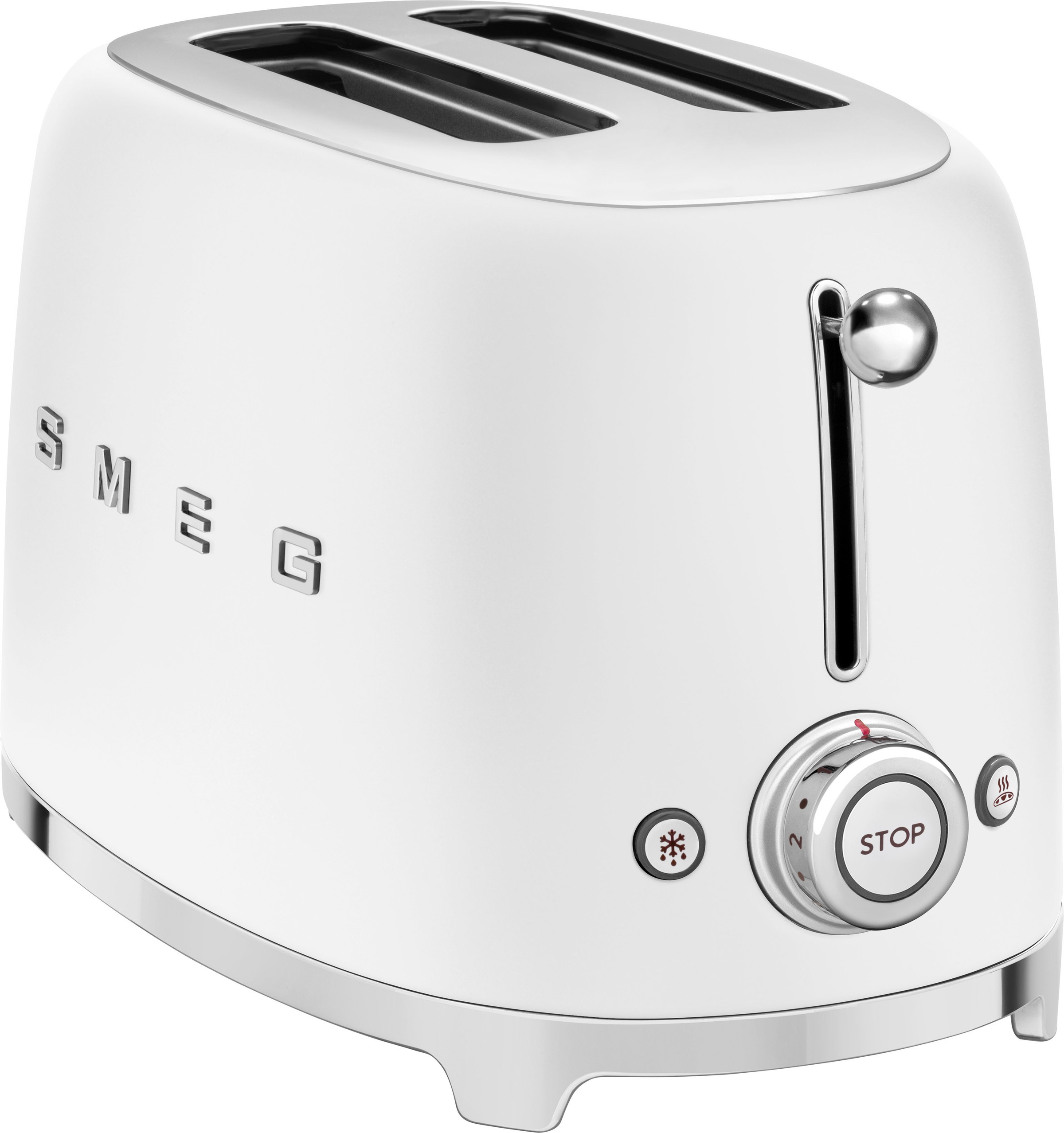 Smeg Toaster "TSF01WHMEU", 2 kurze Schlitze, 950 W