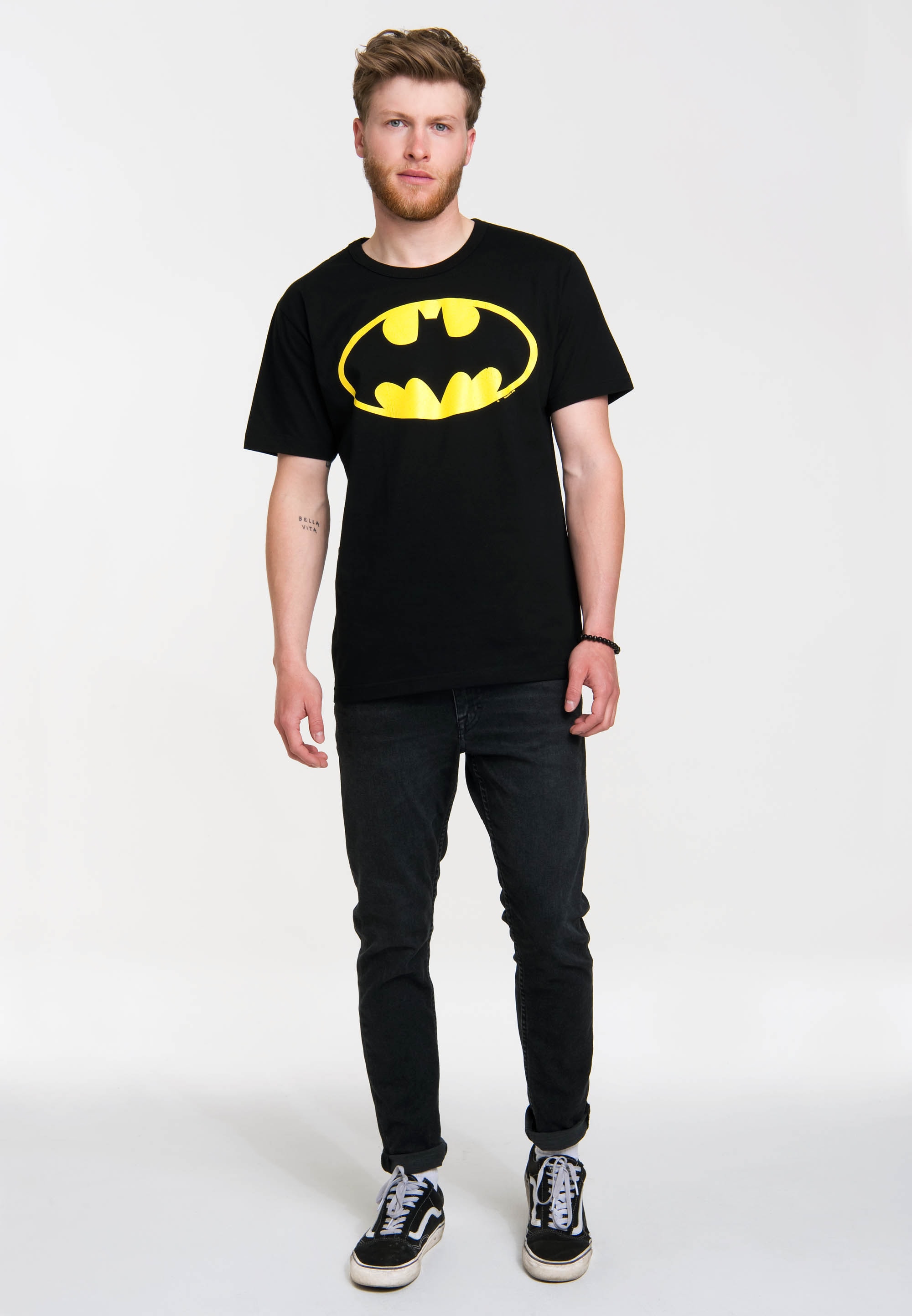 LOGOSHIRT T-Shirt »Batman - Logo«, mit coolem Logo