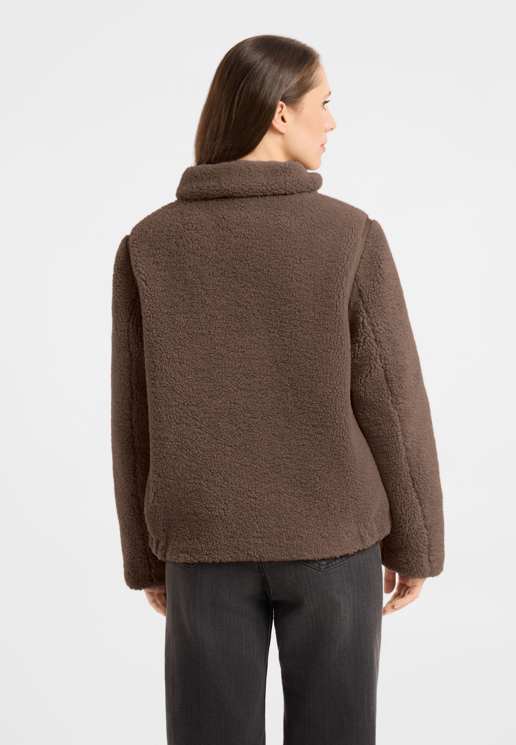 Frieda & Freddies Winterjacke »Frieda & Freddies Teddyjacke mit Nylon-Details«
