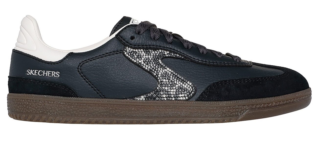 Skechers Sneaker »HOTSHOT-SHIMMERING SPOTS«, Retro Sneaker, Schnürschuh mit glitzerndem Animal-Einsatz