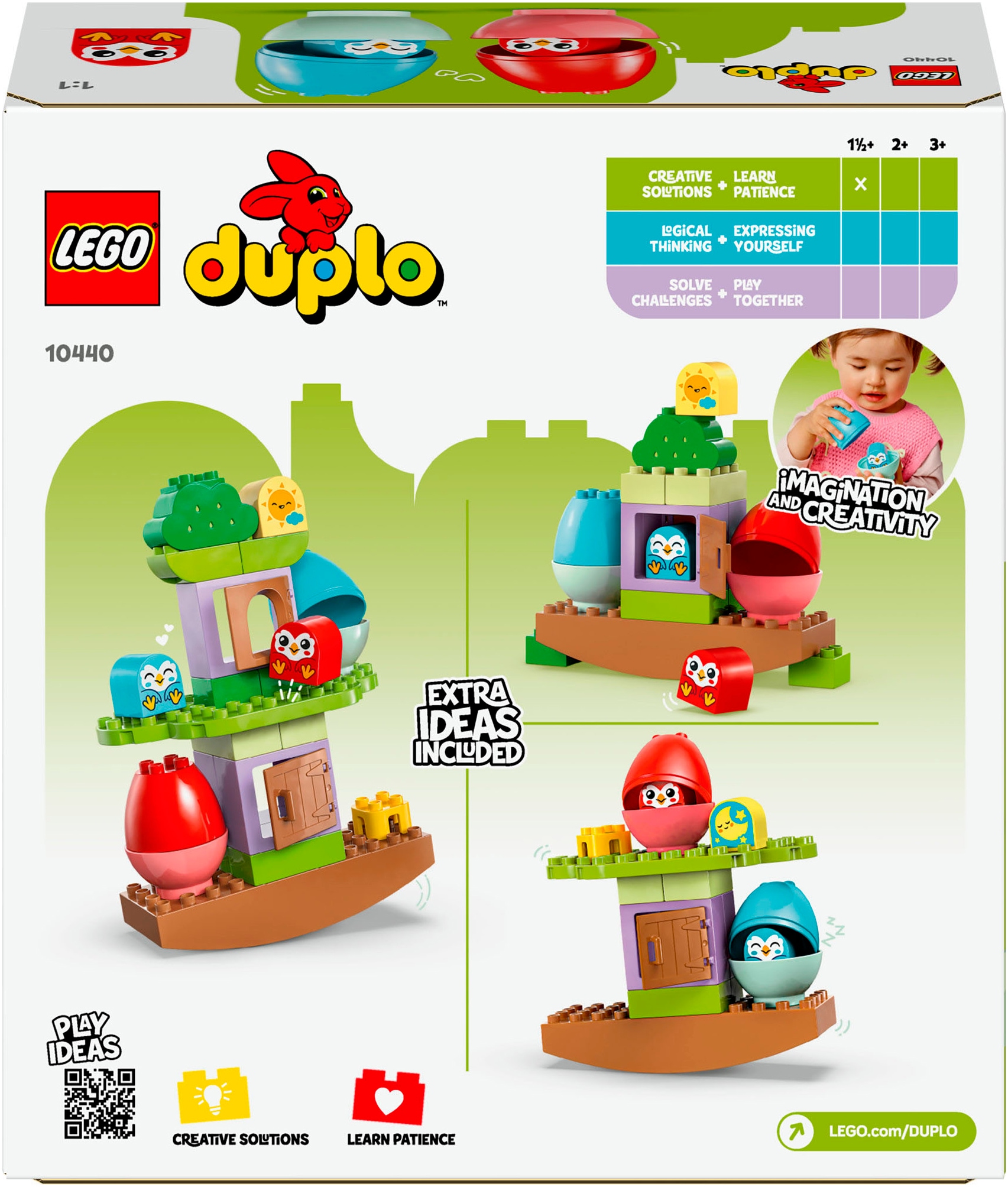 LEGO® Konstruktionsspielsteine »Baum zum Balancieren und Stapeln (10440), LEGO DUPLO My First«, (27 St.), Made in Europe