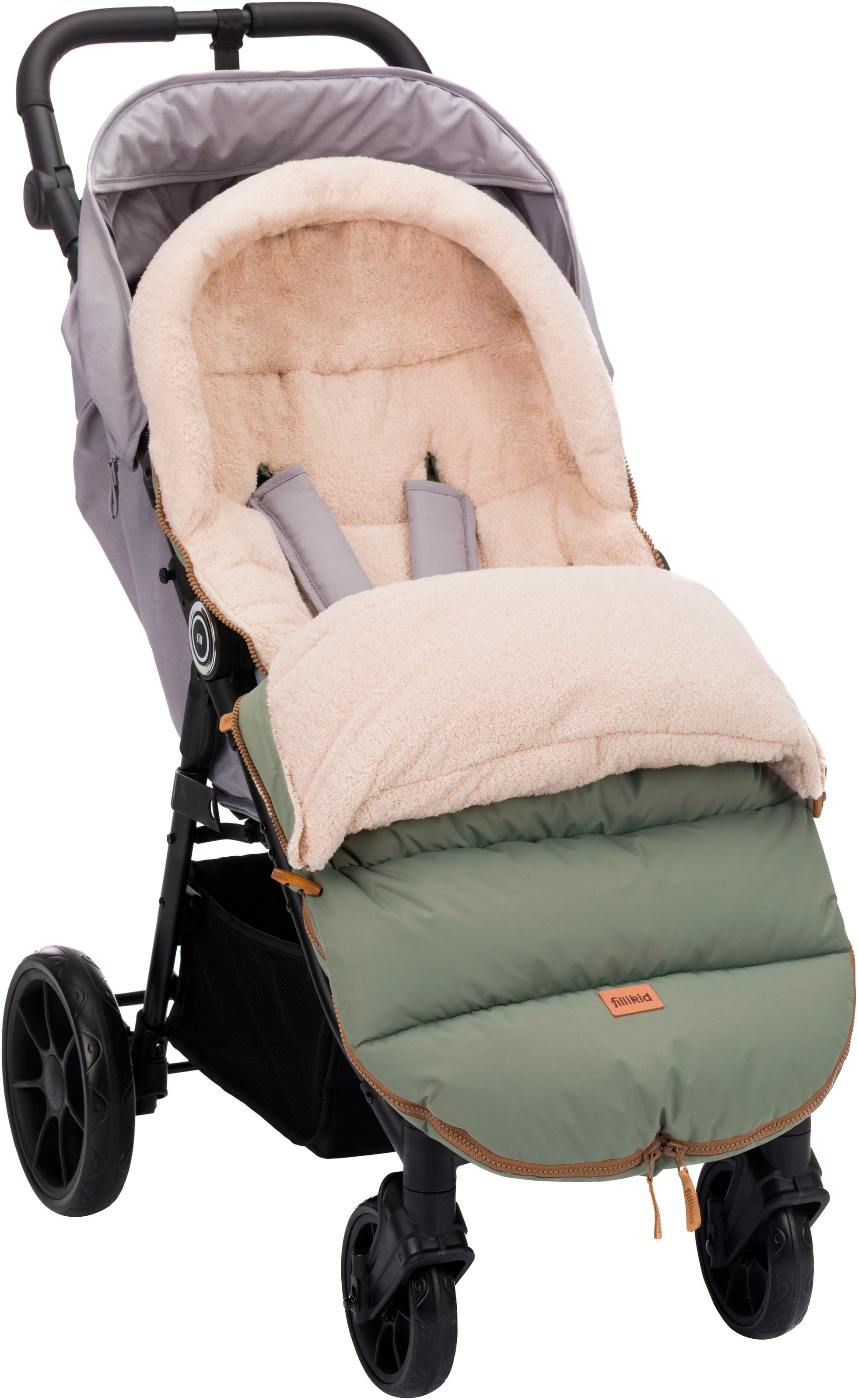 Fillikid Fußsack »Atlas, Winterfußsack«, mit Teddy-Plüsch