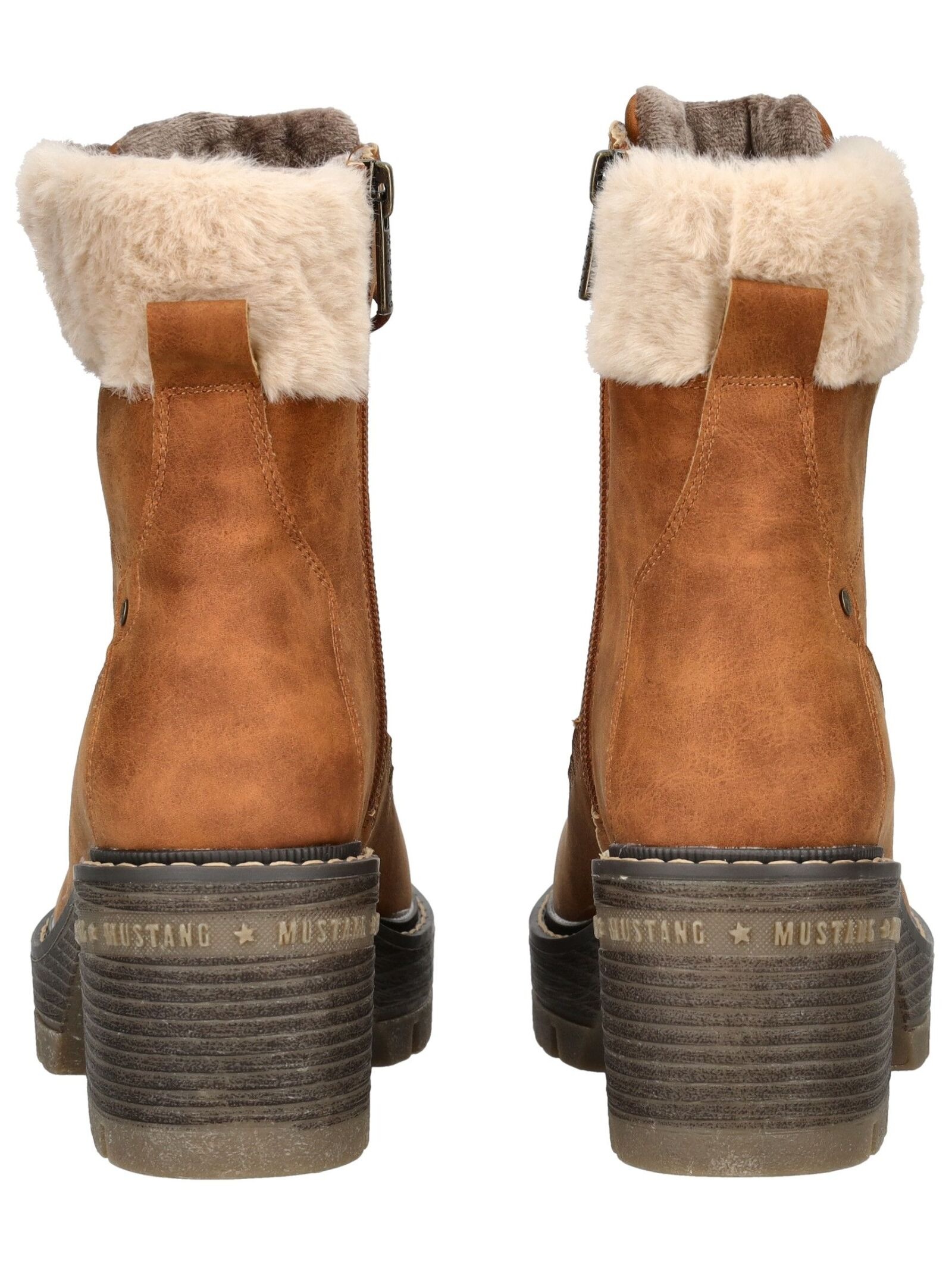 Mustang Shoes High-Heel-Stiefelette »Mustang Shoes Stiefelette Lederimitat/Textil«