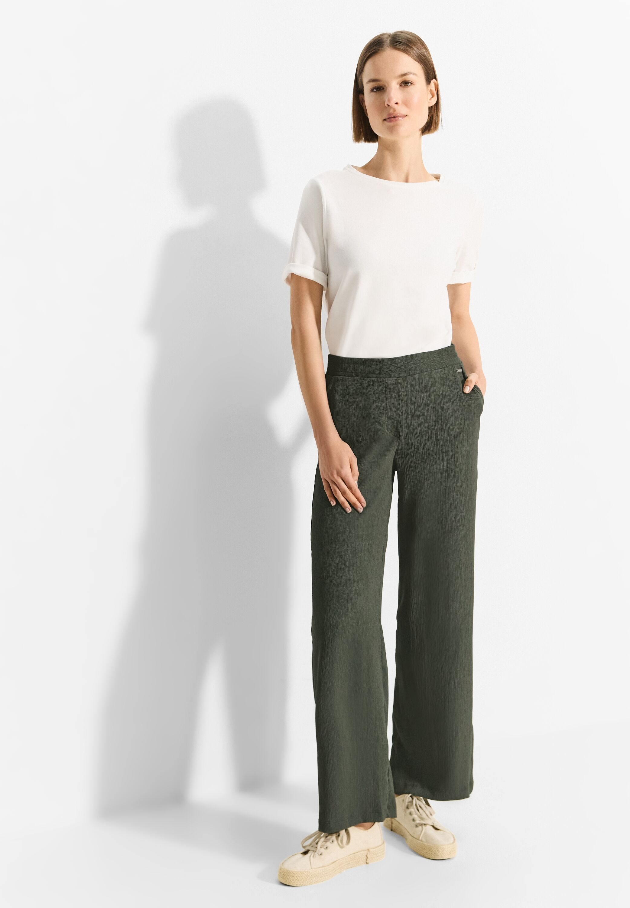 Thumbnail - Cecil Stoffhose im Loose Fit