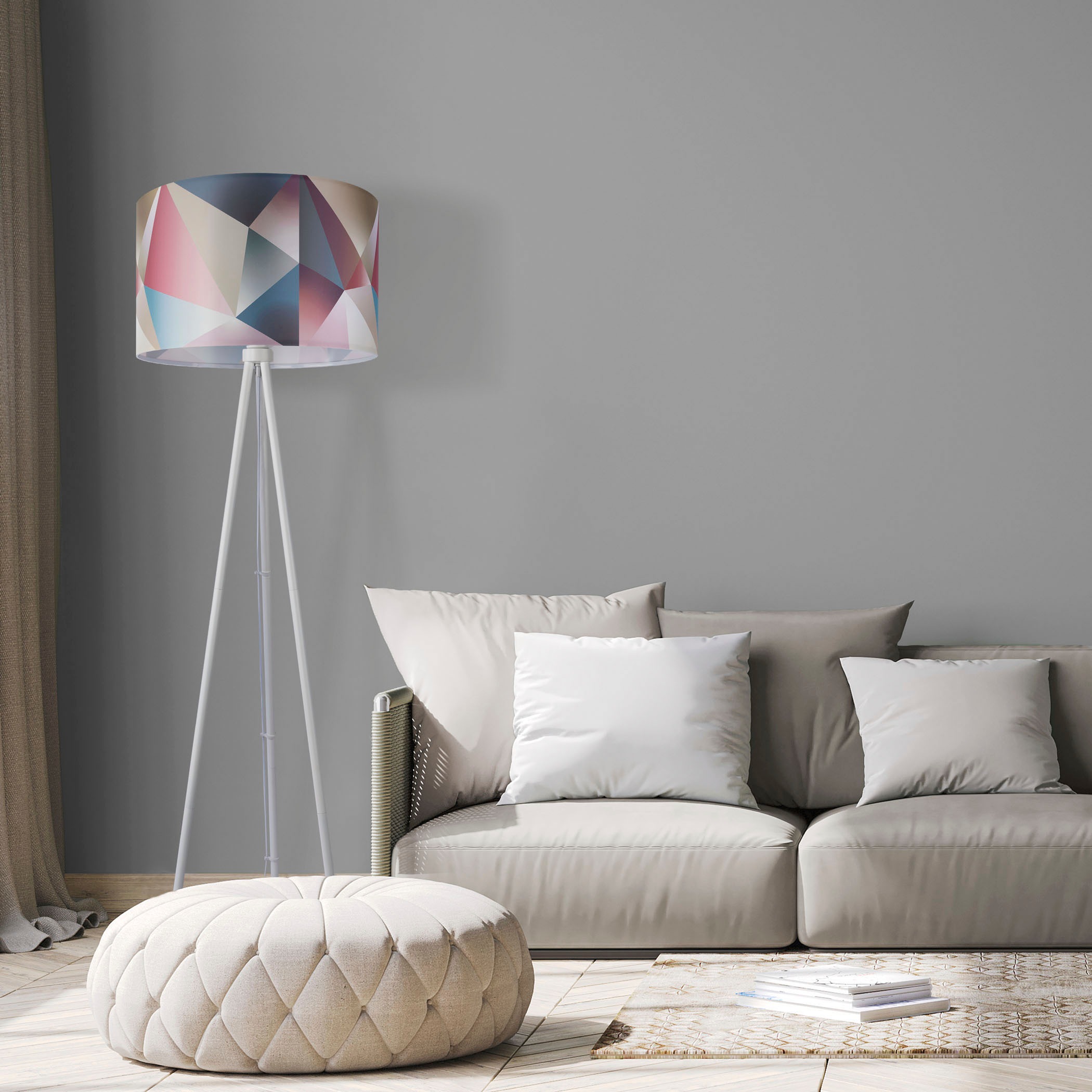 Paco Home Stehlampe »Trina Kosy«, Leuchtmittel E27 | ohne Leuchtmittel, LED Stehlampe Modern Wohnzimmer Schlafzimmer, Pastellfarben Deko E27