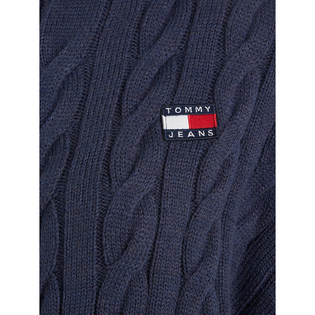 Tommy Jeans Strickjacke »TJW BADGE CABLE CARDIGAN«, mit Tommy Jeans Logo-Badge