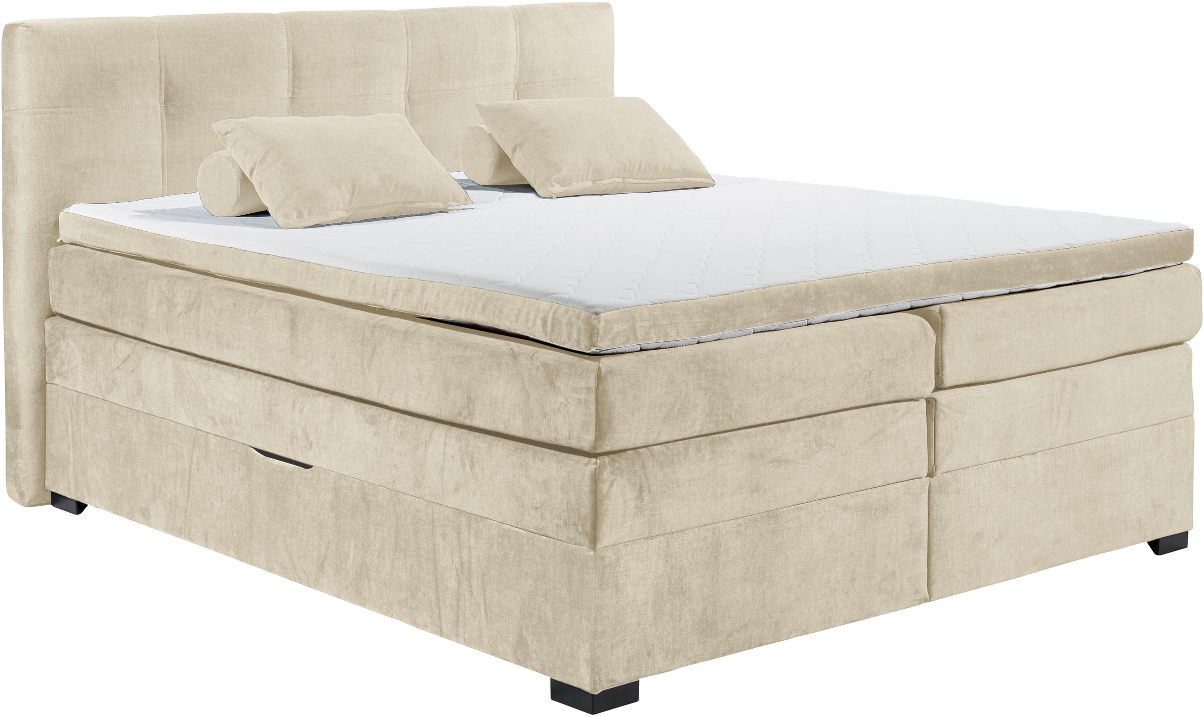 ED EXCITING DESIGN Boxspringbett "Fanes mit Komforteinstiegshöhe von 73cm" günstig online kaufen