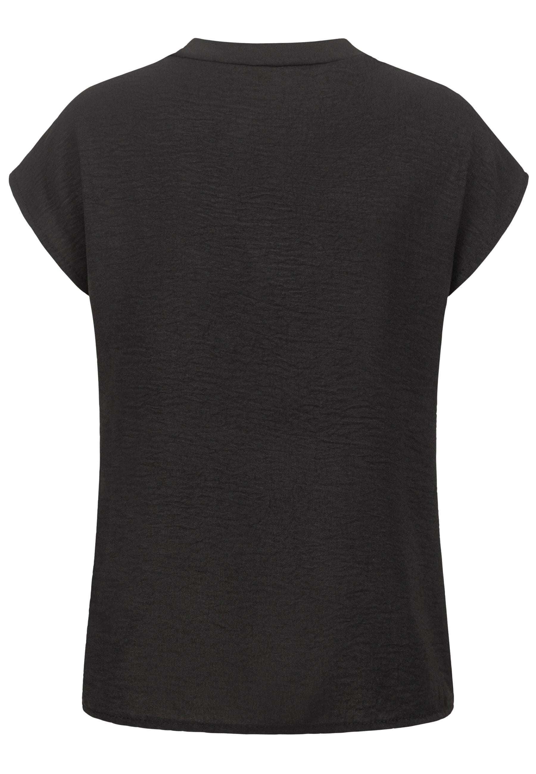 CLOUD 5IVE Klassische Bluse »CLOUD 5IVE Musselin Bluse mit V-Ausschnitt«