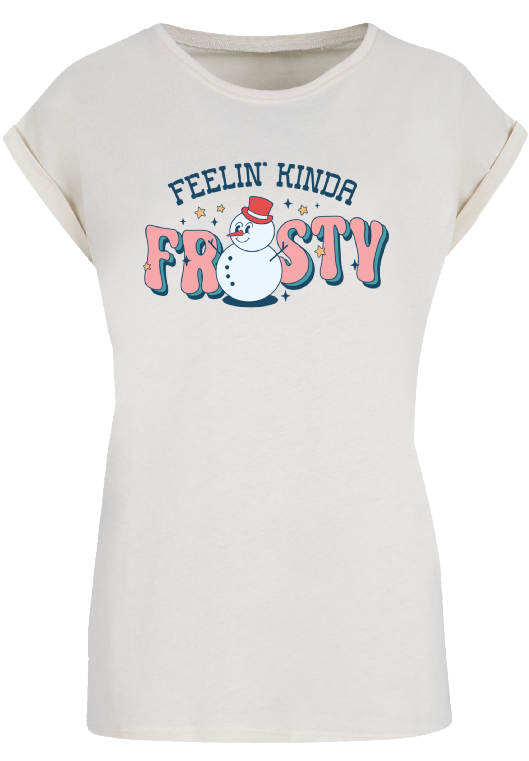 F4NT4STIC T-Shirt »Feelin Kinda Frosty Snowman«, Premium Qualität