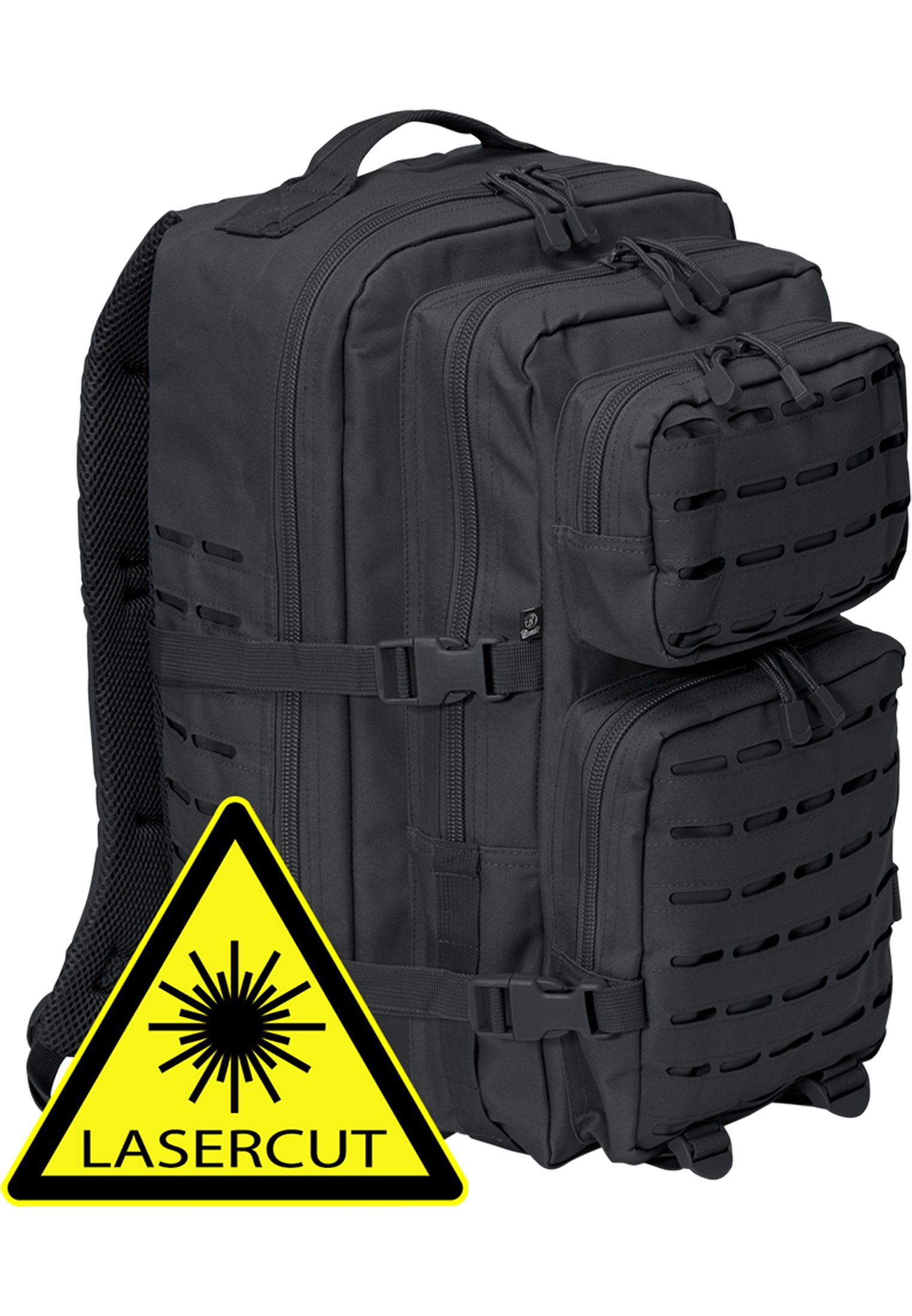 BRANDIT Rucksack "Brandit Accessoires US Cooper Lasercut large"schwarz, Polyester, Rucksäcke