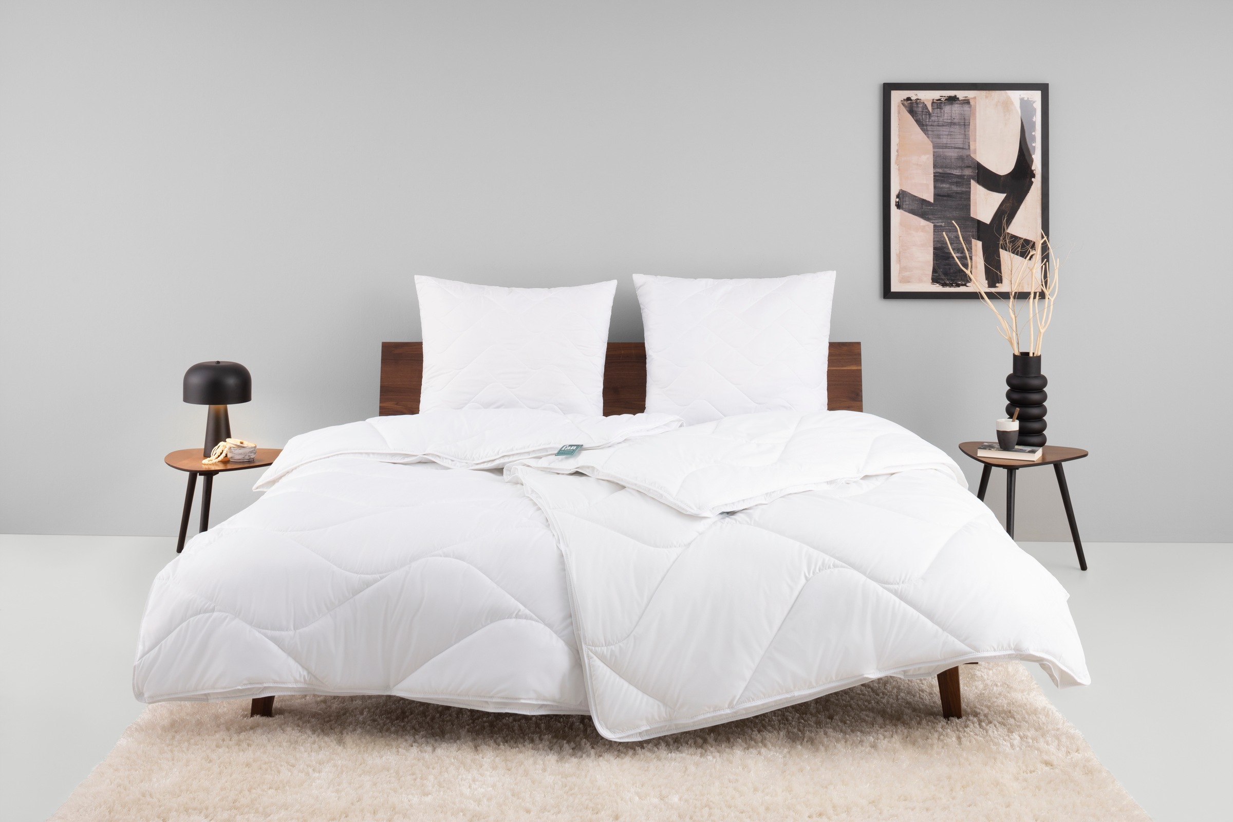 fan Microfaserbettdecke + Kopfkissen "Bettwaren-Set in 135x200 cm, für Somm günstig online kaufen