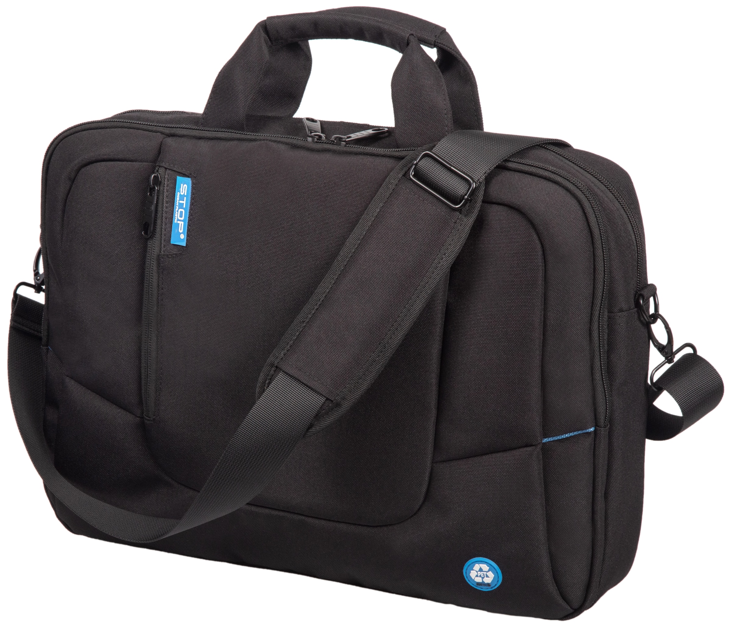 LIGHTPAK® Laptoptasche »RPET«, mit Trolley-Aufsteck-System; aus recyceltem Material