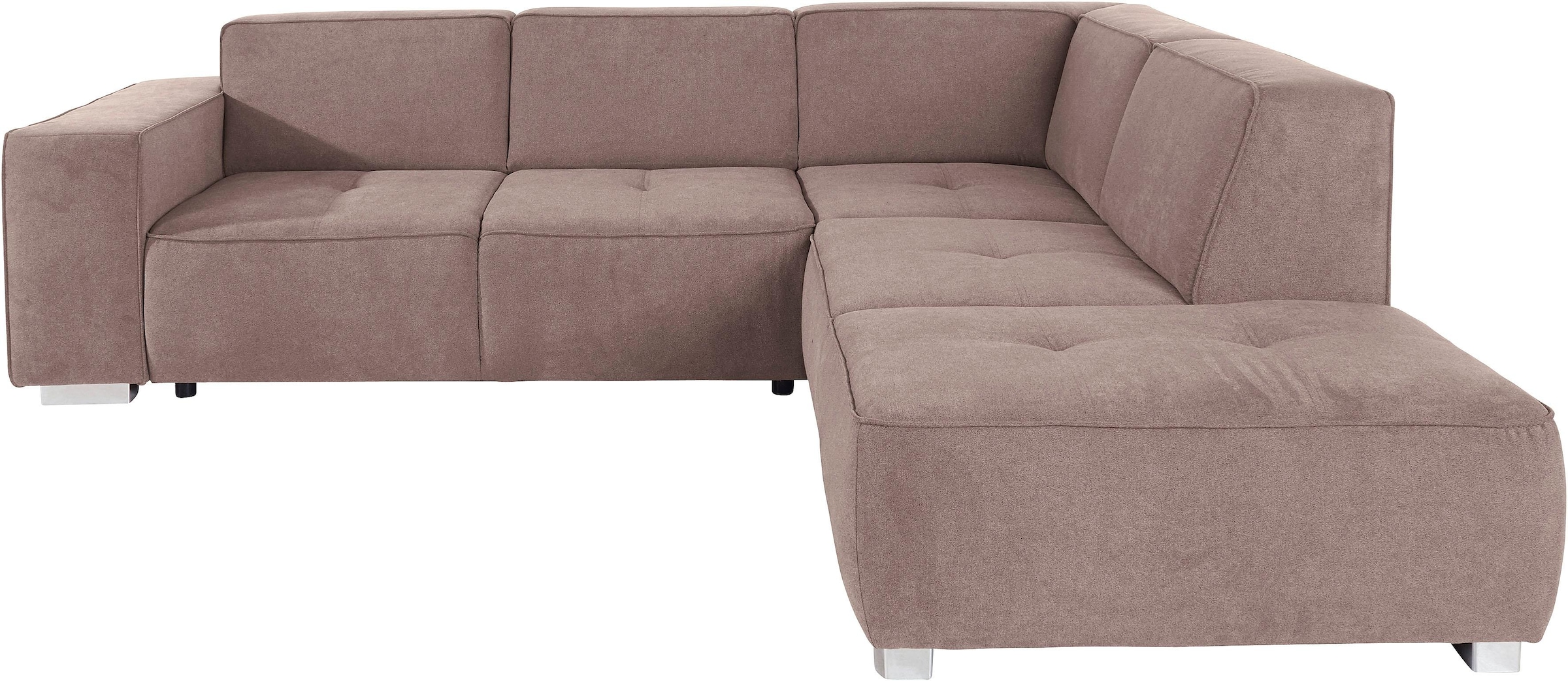 INOSIGN Ecksofa »Sapporo L-Form«, wahlweise Bettfunktion oder Sitztiefenverstellung, Federkern