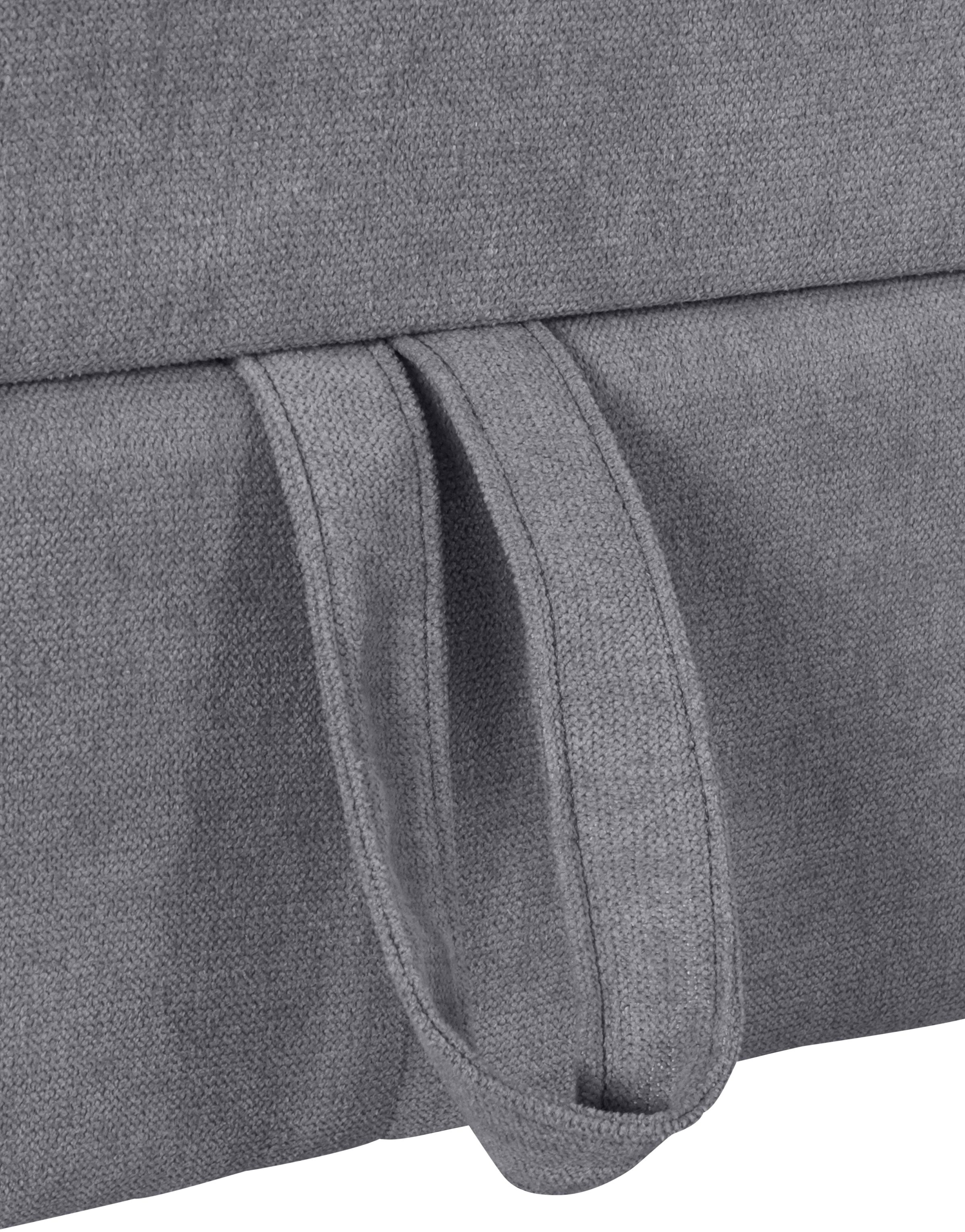 COTTA Ecksofa »Chef L-Form«, mit Kopfteilverstellung, edle Metallkufen, wahlweise mit Bettfunktion