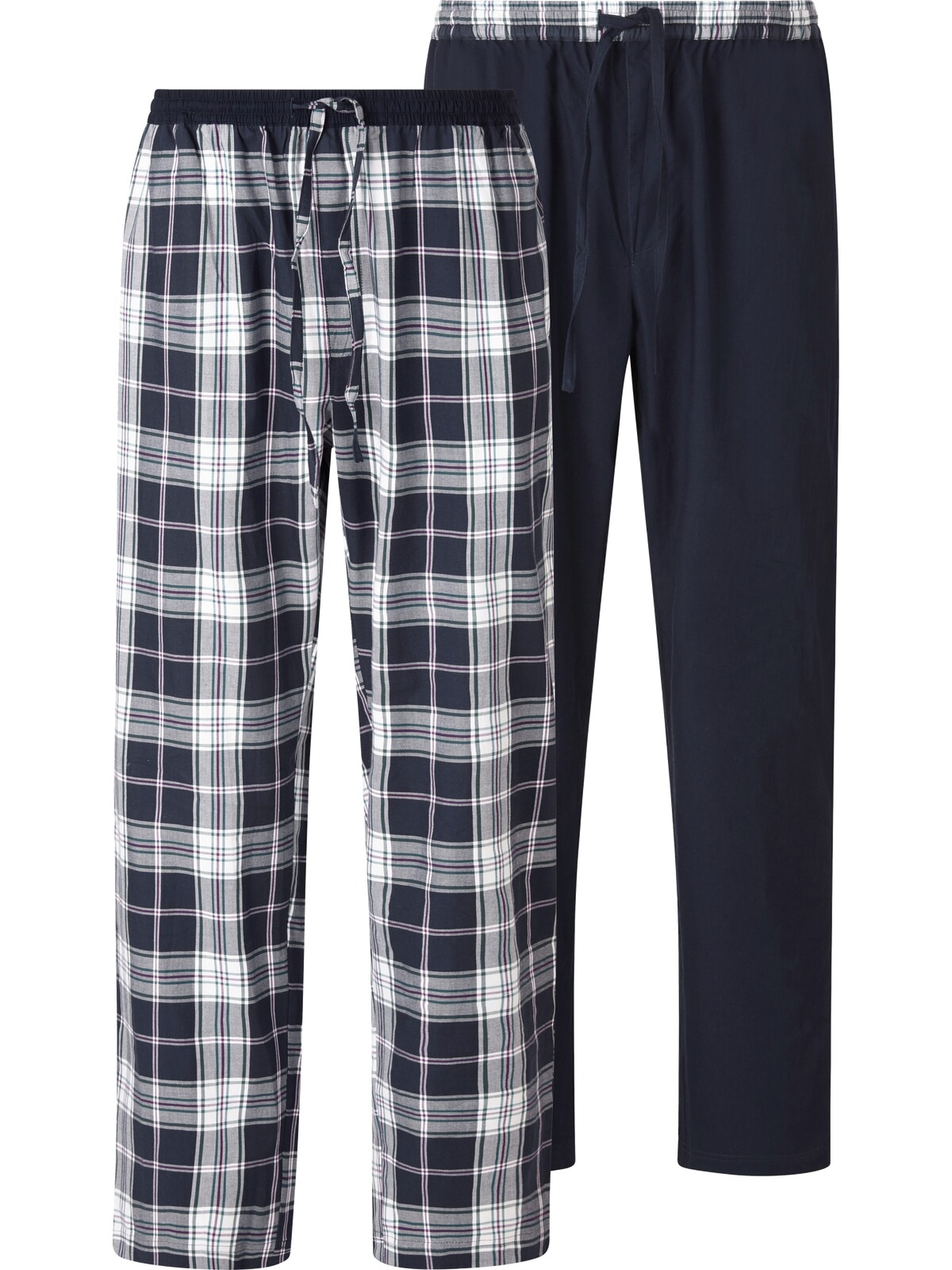 Jan Vanderstorm Pyjama »2er Pack Schlafhose RAWALD«, (2 tlg.), in kariert & unifarben