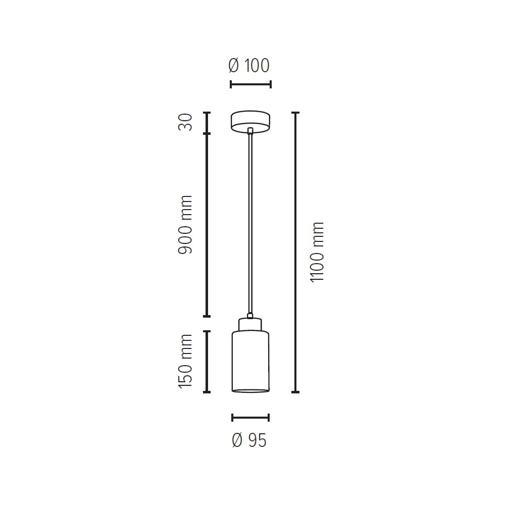 SPOT Light Pendelleuchte »BOSCO WOOD«, 1 flammig, Leuchtmittel E27 | ohne Leuchtmittel, Hängeleuchte, Naturprodukt aus Eichenholz, Schirm aus Glas