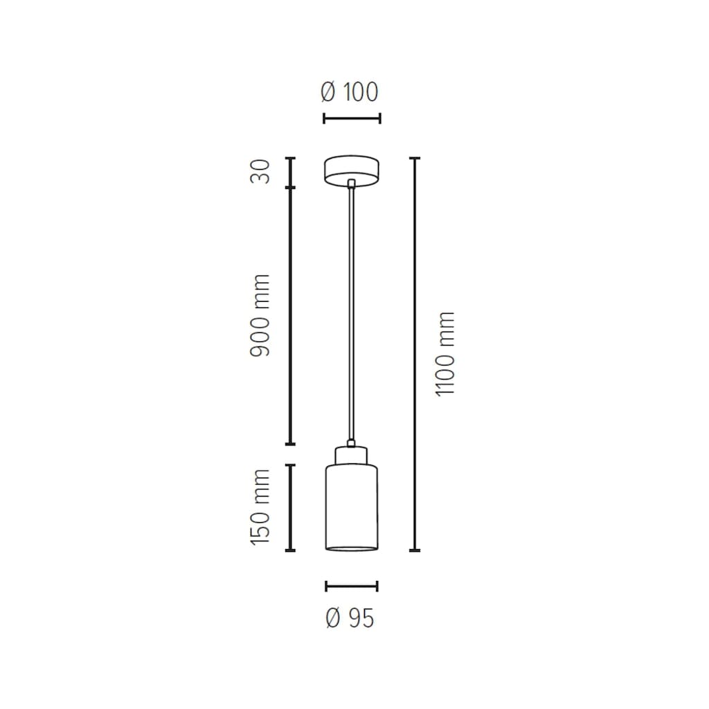 SPOT Light Pendelleuchte »BOSCO WOOD«, 1 flammig-flammig