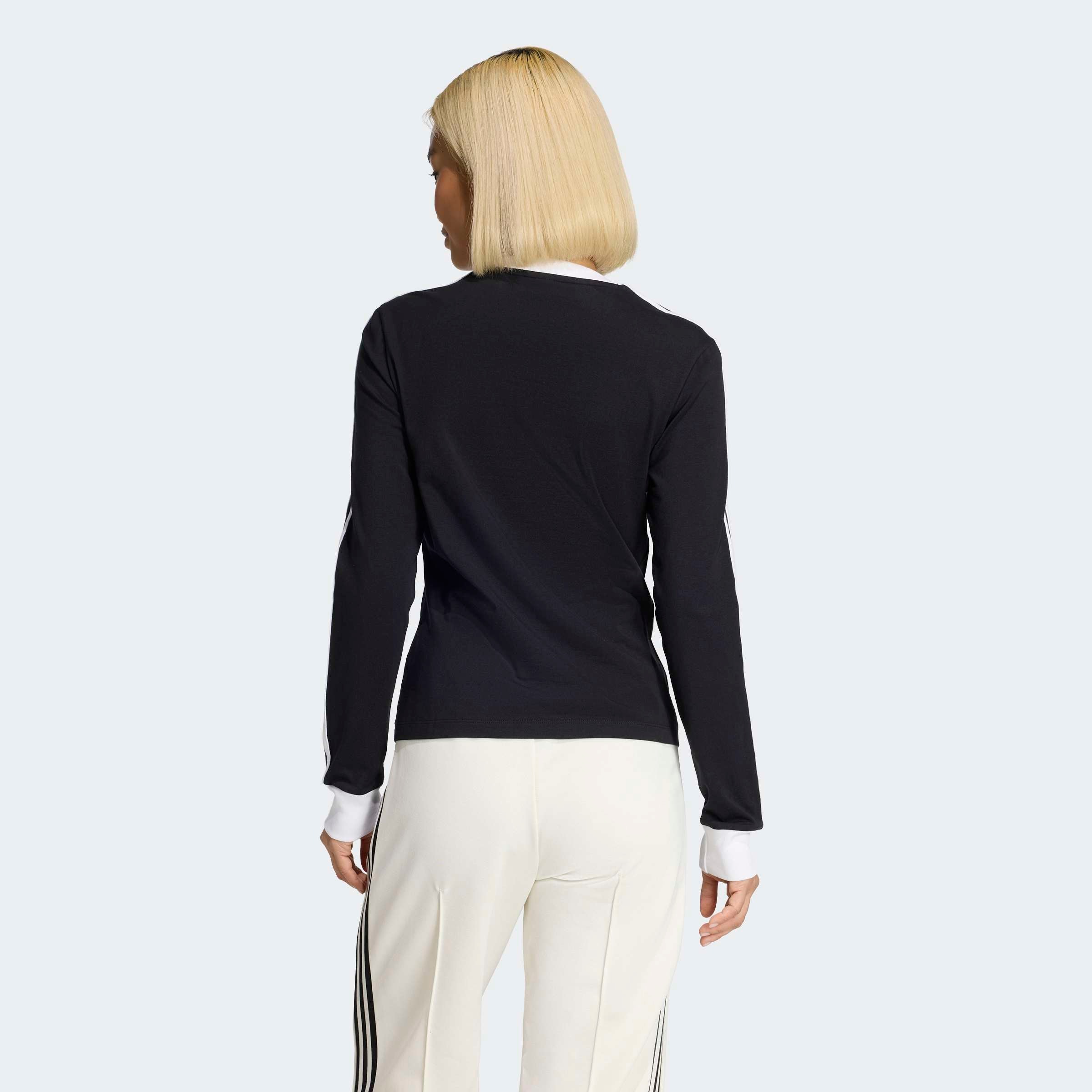 adidas Originals Langarmshirt »3-STREIFEN LANGÄRMLIGES, SCHMAL GESCHNITTEN«