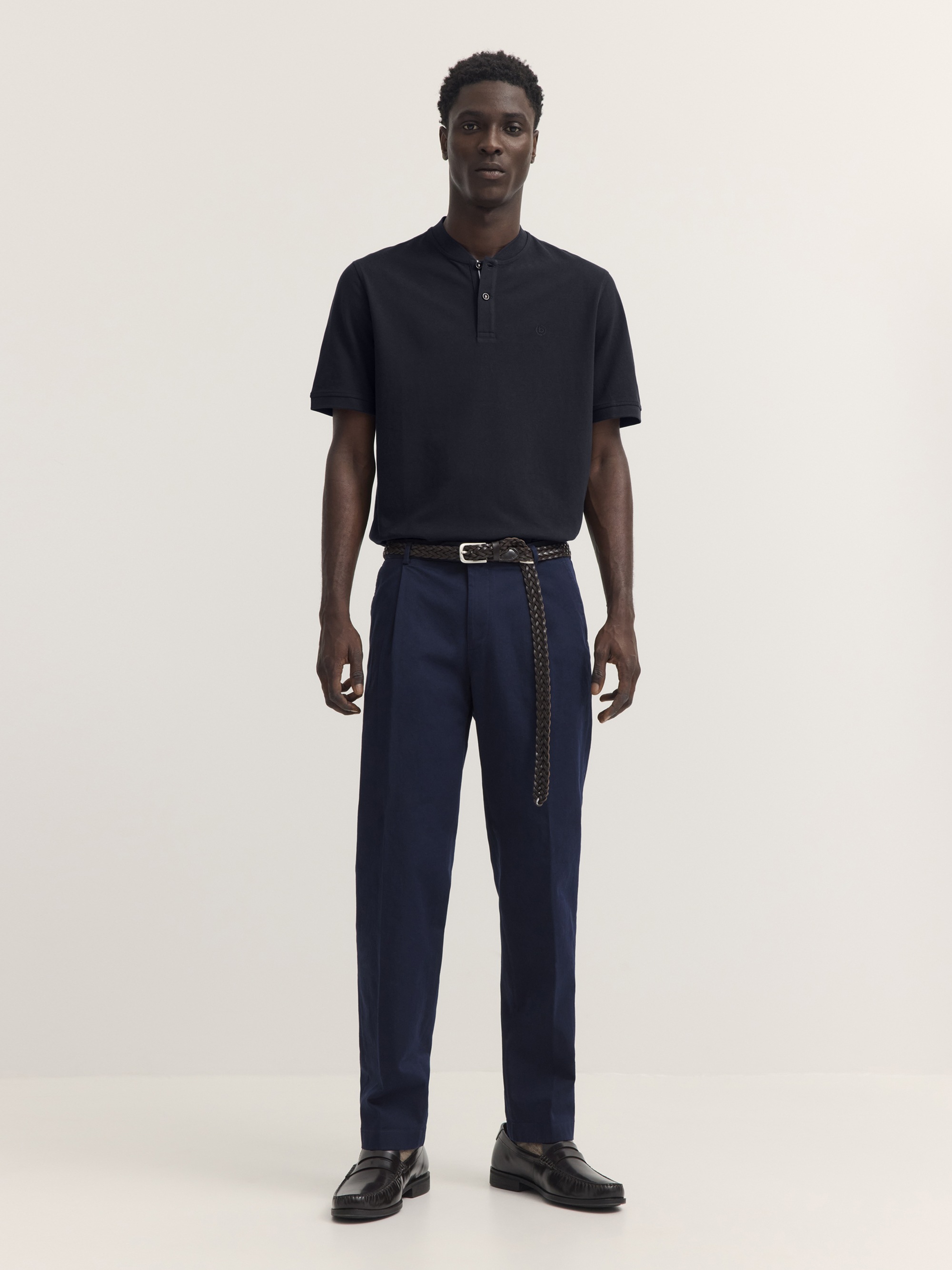 bugatti Poloshirt »Modern Fit« Modern Fit Baumwolle Collegekragen Kurzarm