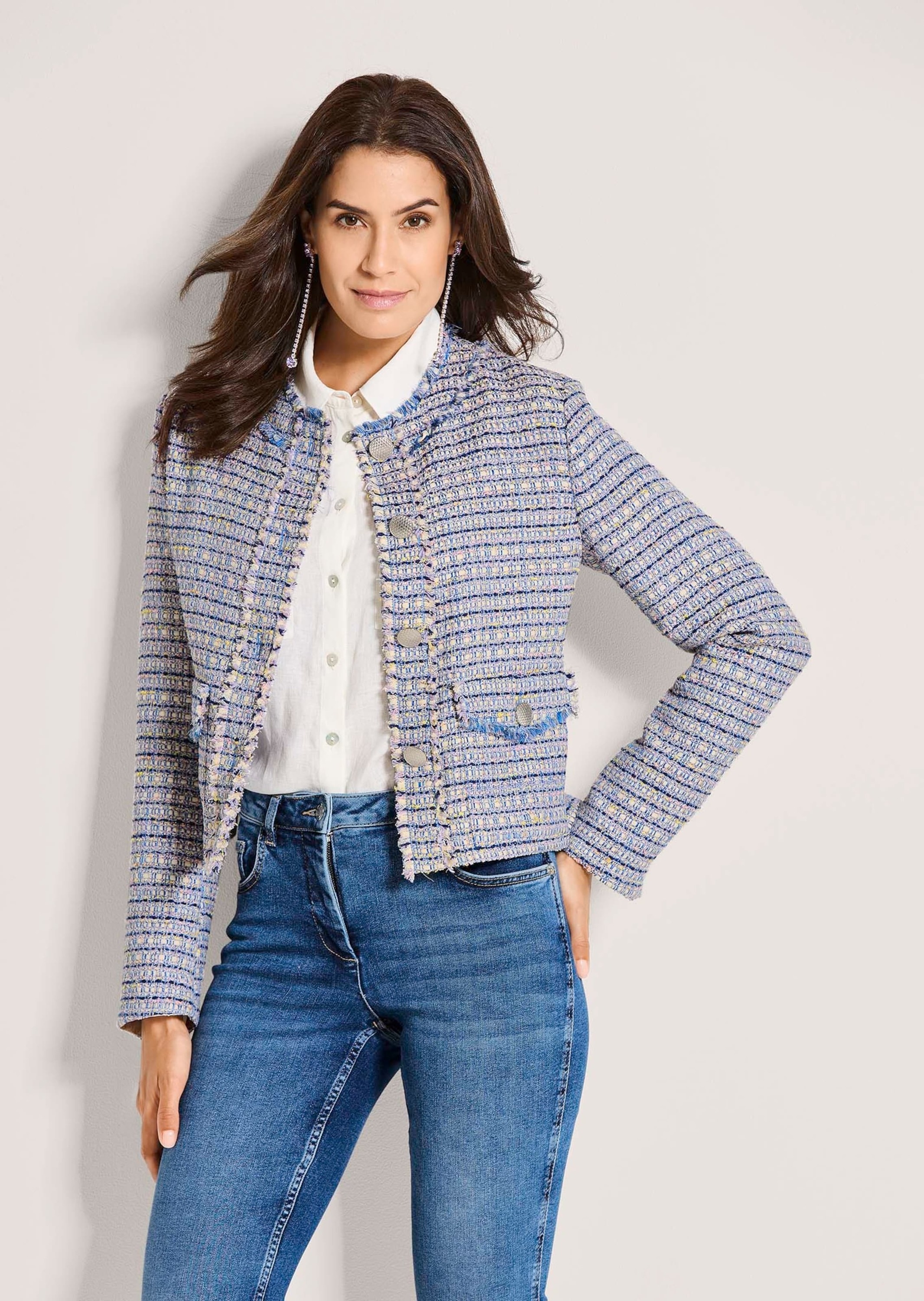 Thumbnail - MADELEINE Jackenblazer "Blazer Tweed-Blazer mit Fransendetails"