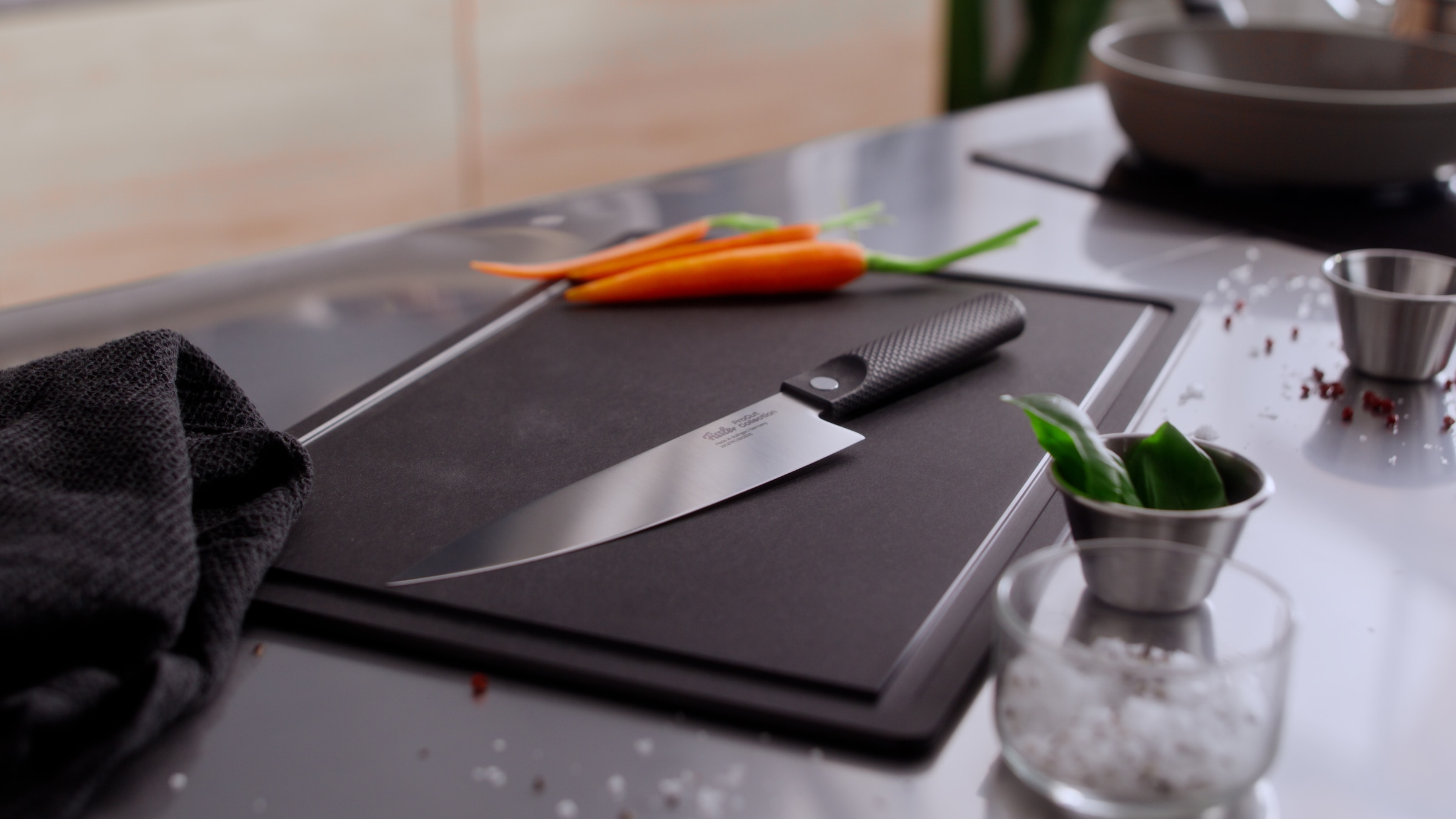 Fissler Messer-Set »ProcCut Collection«, (Set, 3 tlg., 3-teilig-Universalmesser-Gemüsemesser-Kochmesser), Made in Germany, handgeschliffen, 12C27M Spezialmesserstahl