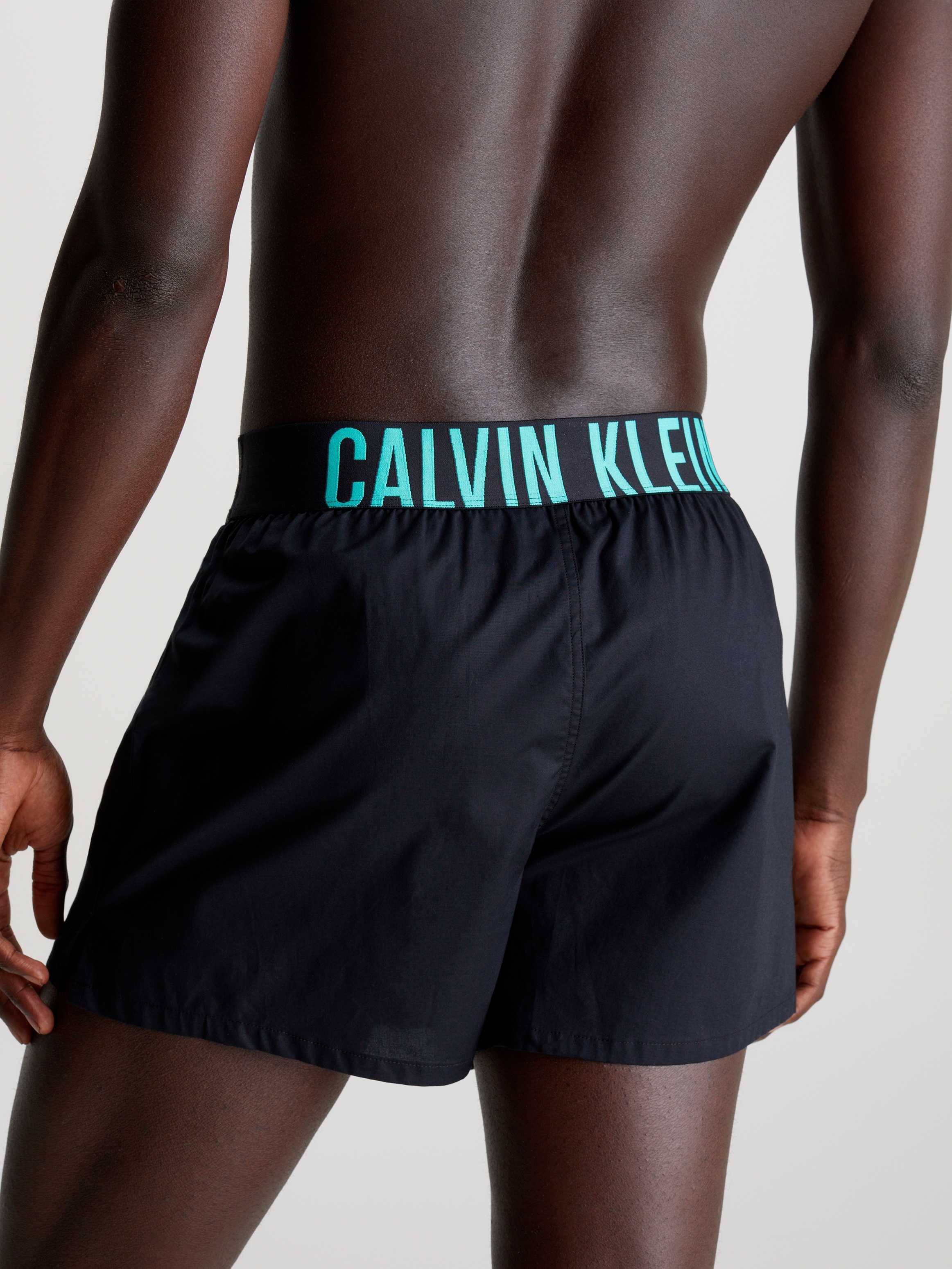 Calvin Klein Underwear Webboxer »BOXER SLIM 2PK«, (Packung, 2 St., 2er), mit Logo-Bund