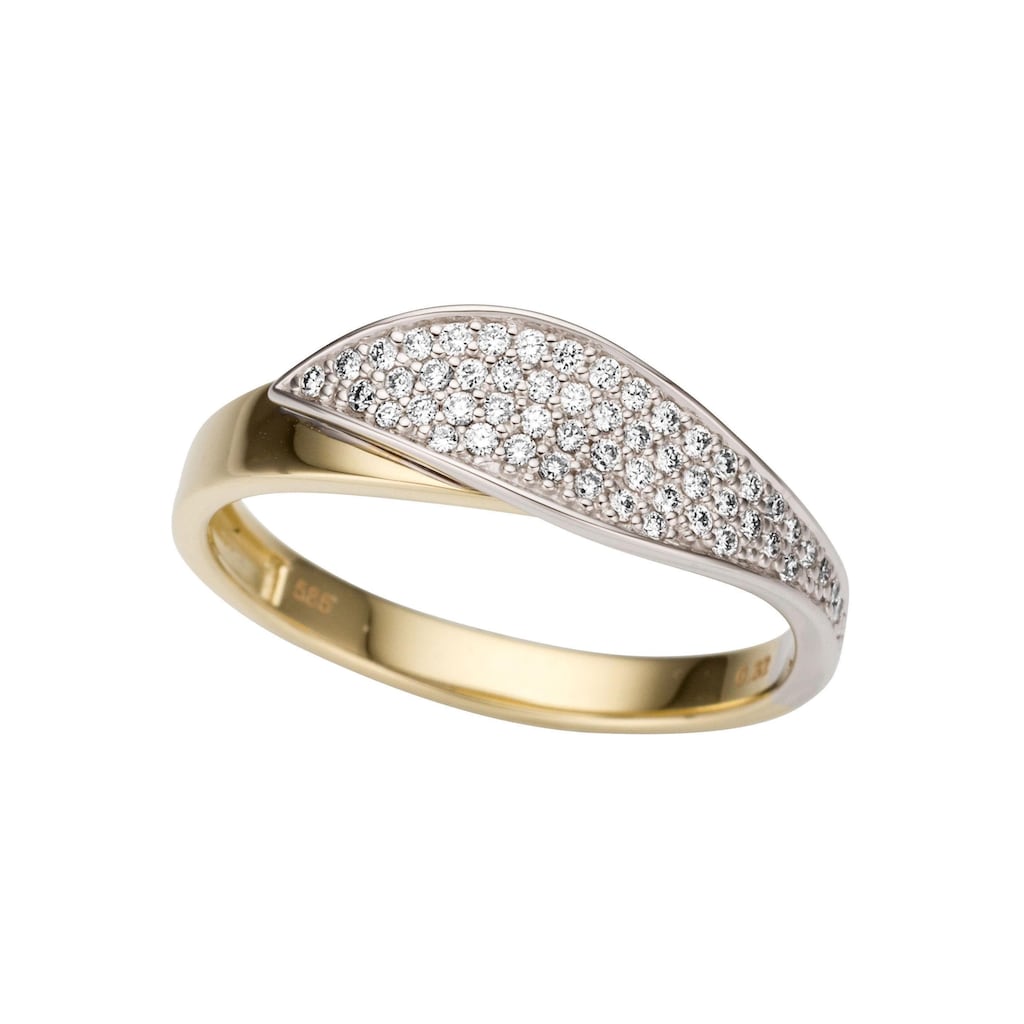 Firetti Fingerring »Schmuck Geschenk Gold 585 Damenring Goldring«